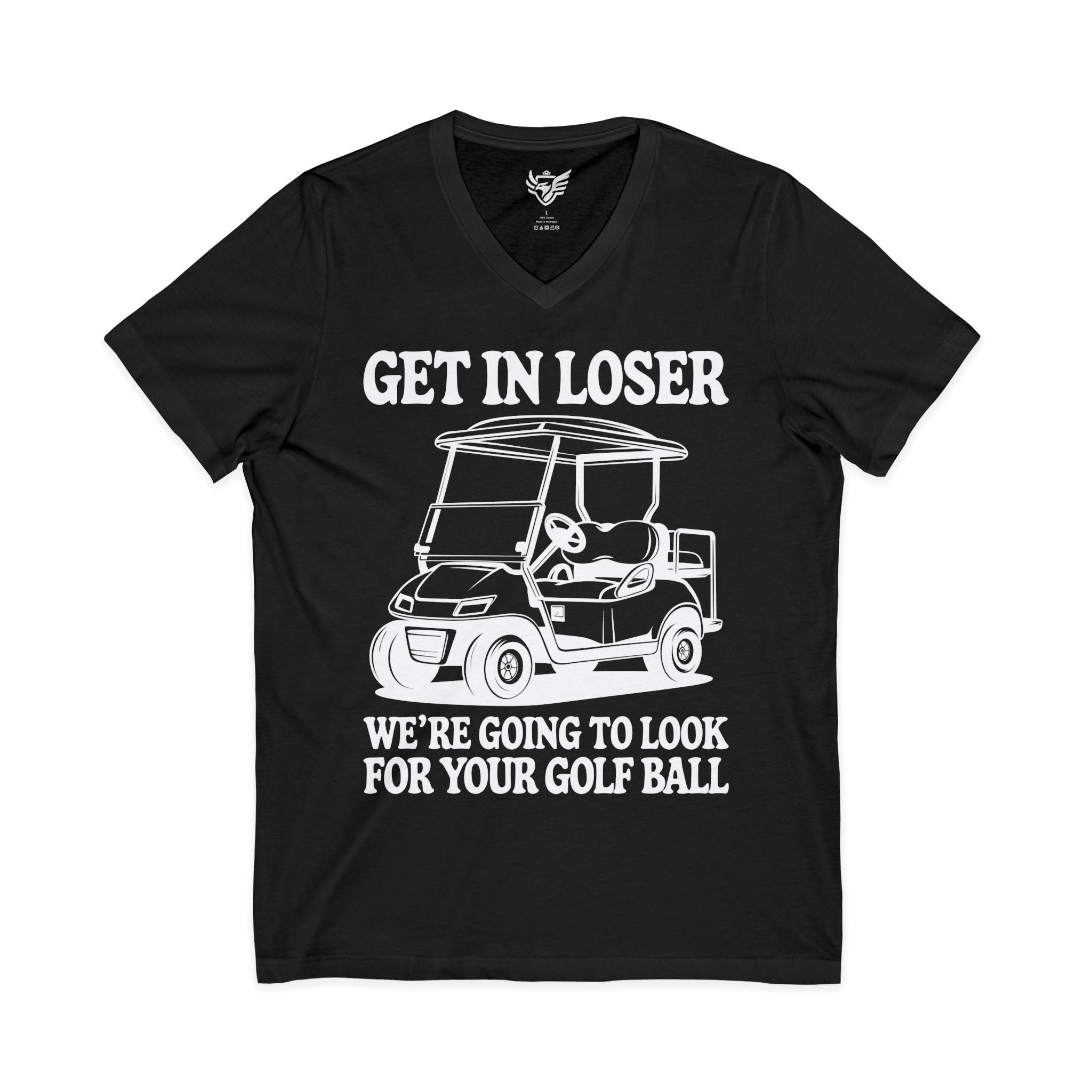 Get In Loser Jersey Short Sleeve V-Neck Tee