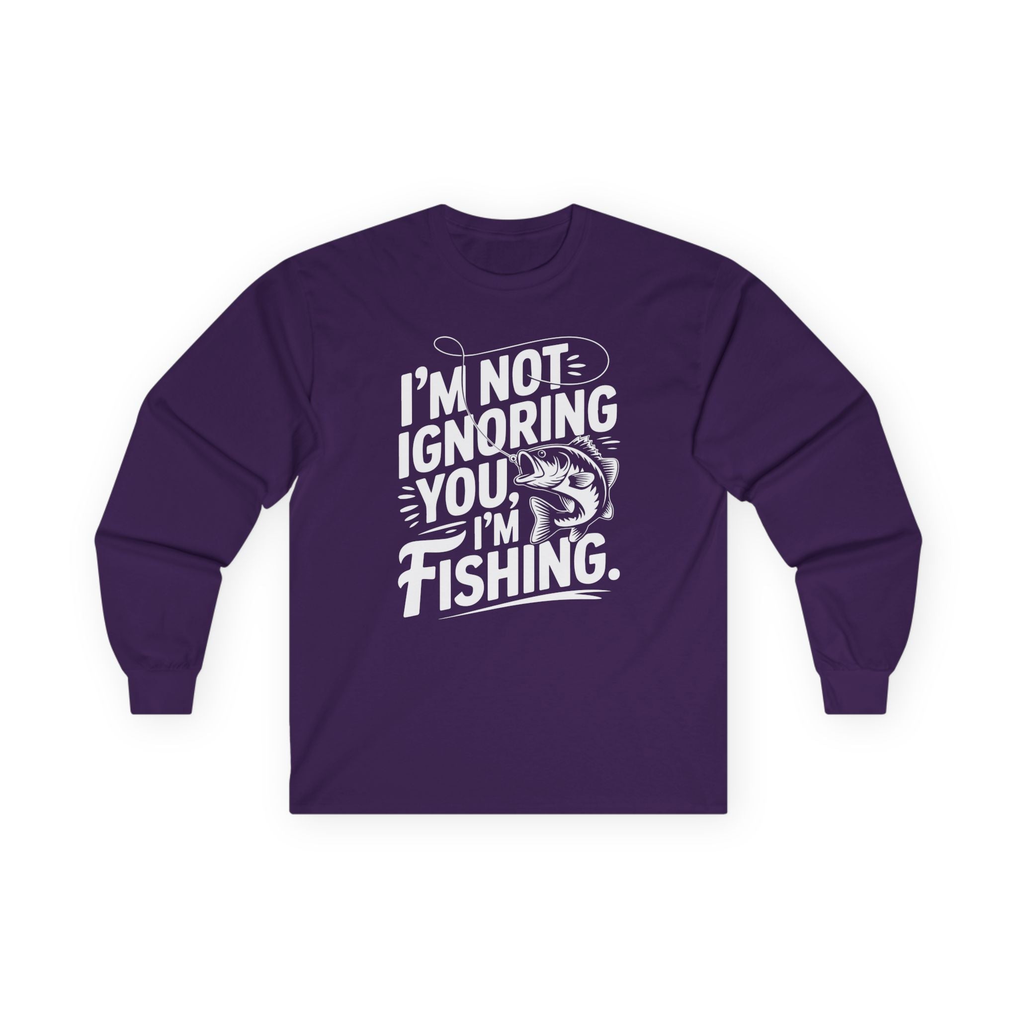 I'm Not Ignoring You Cotton Long Sleeve Tee