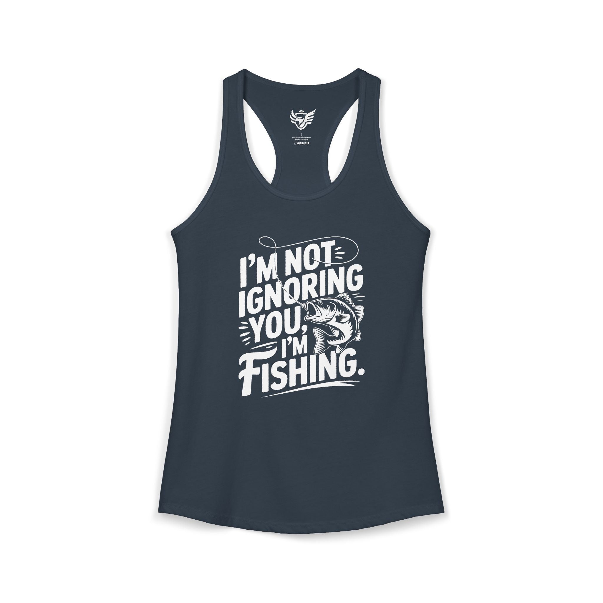 I'm Not Ignoring You Ideal Racerback Tank