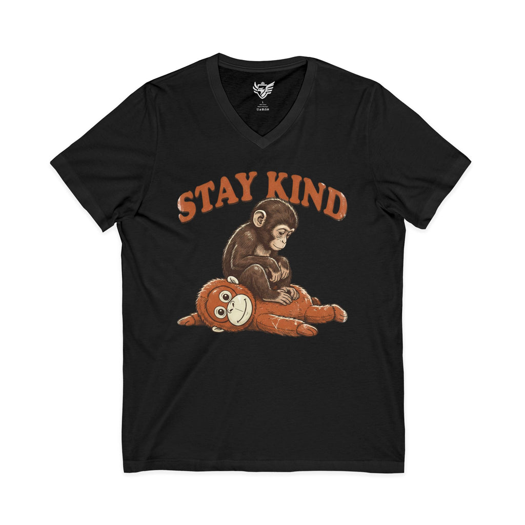 Stay Kind Jersey Short Sleeve V-Neck Tee