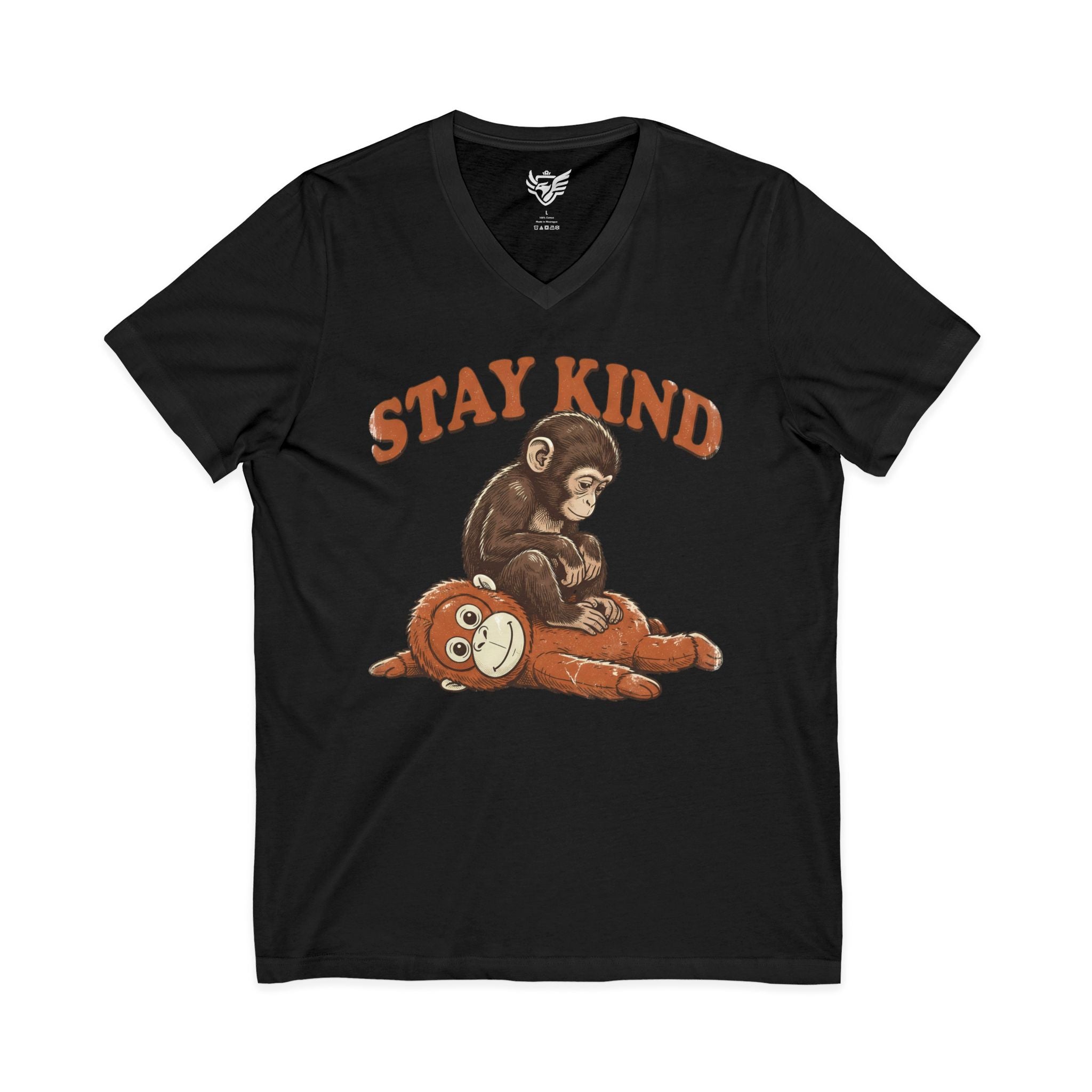 Stay Kind Jersey Short Sleeve V-Neck Tee