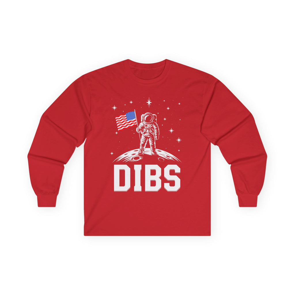 DIBS on the Moon Cotton Long Sleeve Tee