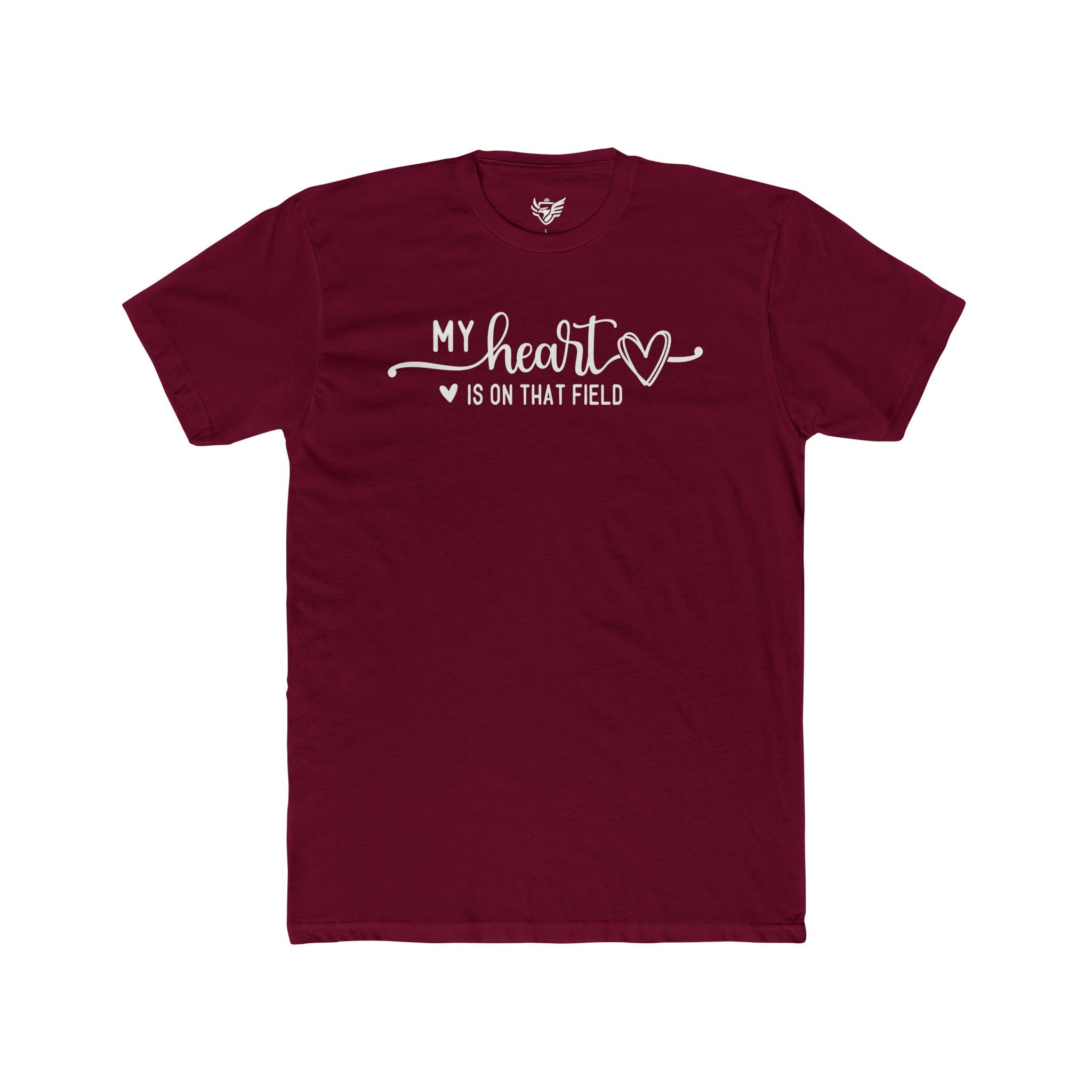 My Heart is on that Field Cotton Crew Tee