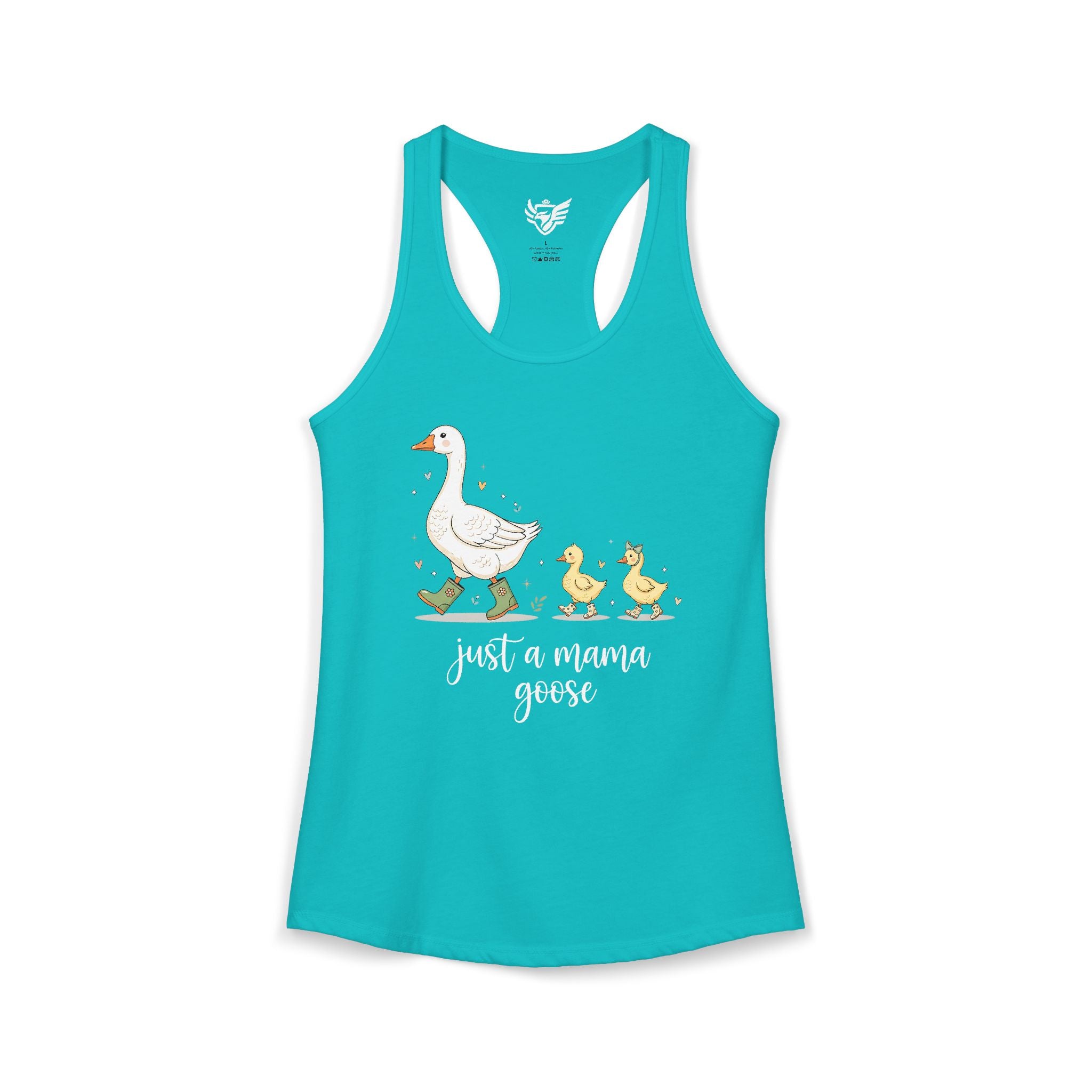 Just A Momma Goose Ideal Racerback Tank