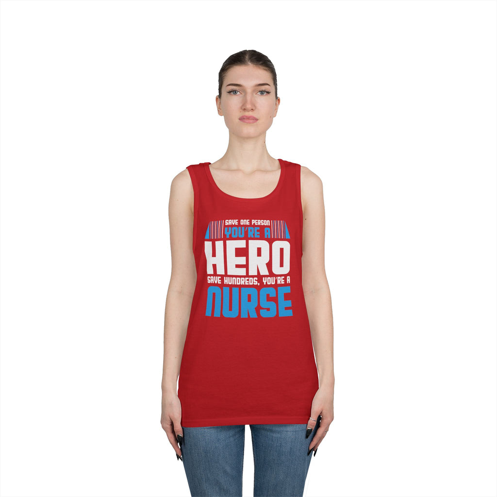 Nurses Are Heros Heavy Cotton Tank Top
