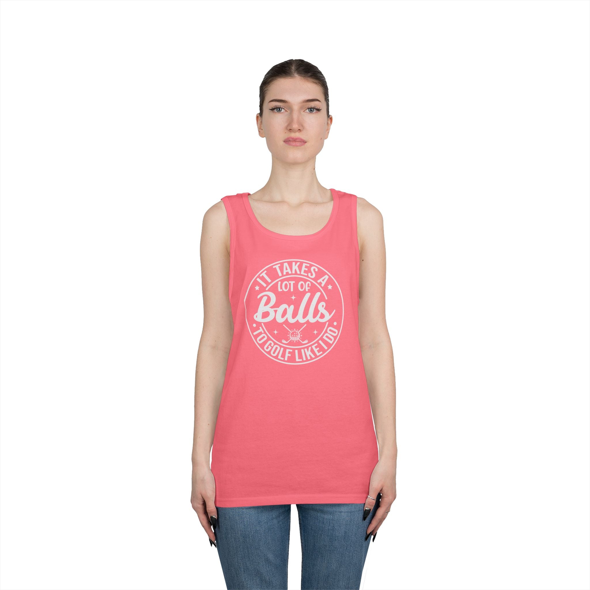 Golf Like I Do Heavy Cotton Tank Top