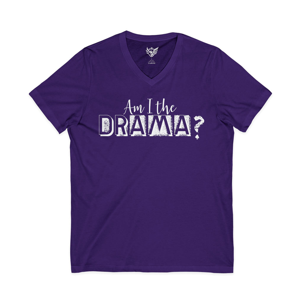 Drama Jersey Short Sleeve V-Neck Tee