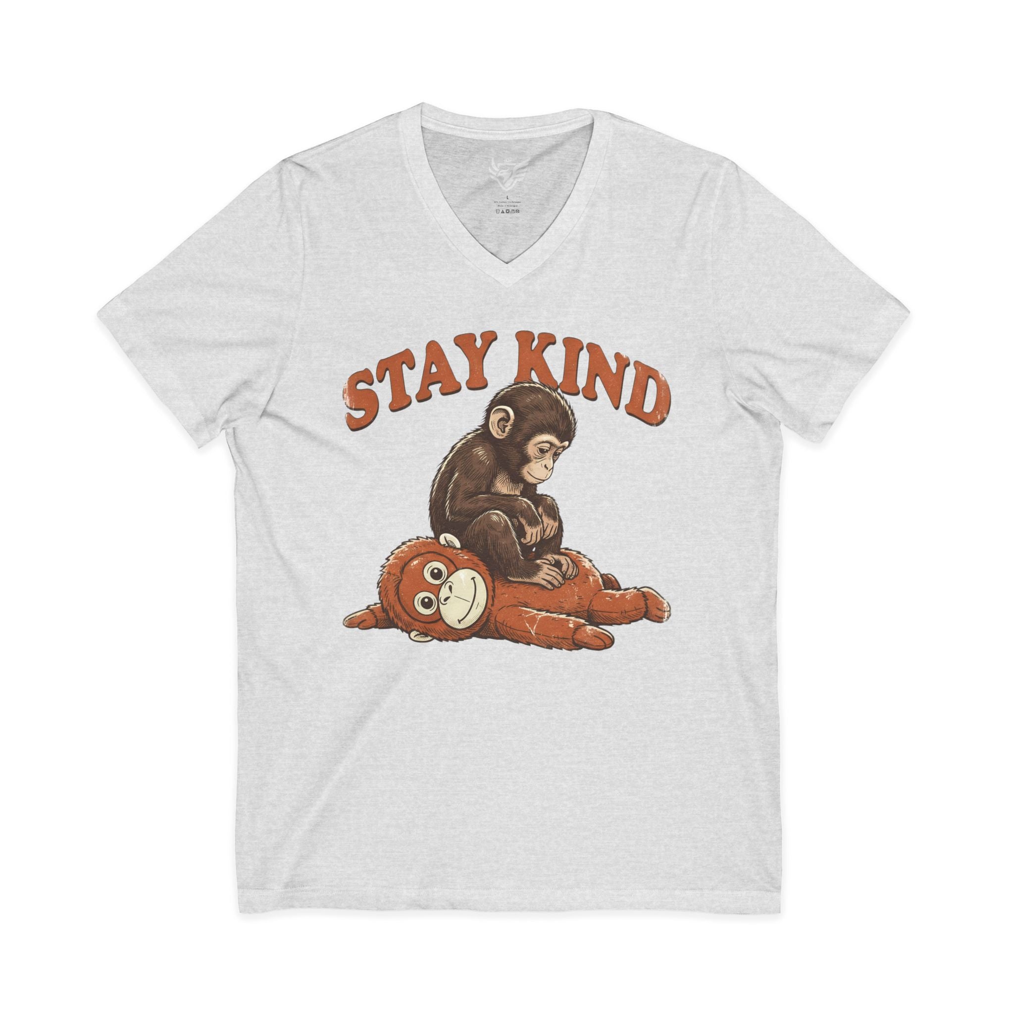 Stay Kind Jersey Short Sleeve V-Neck Tee