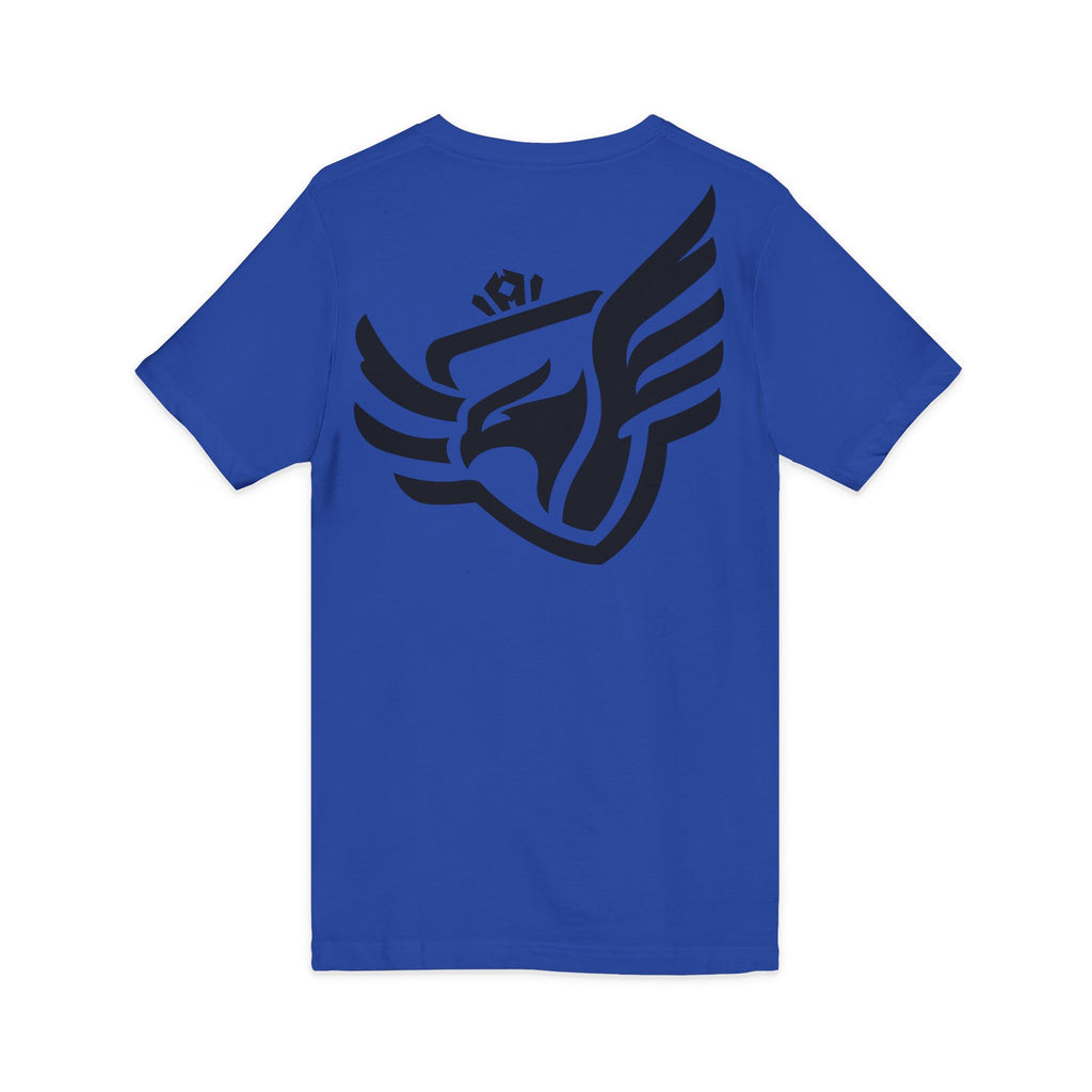 Royal Sparrow Jersey Short Sleeve V-Neck Tee