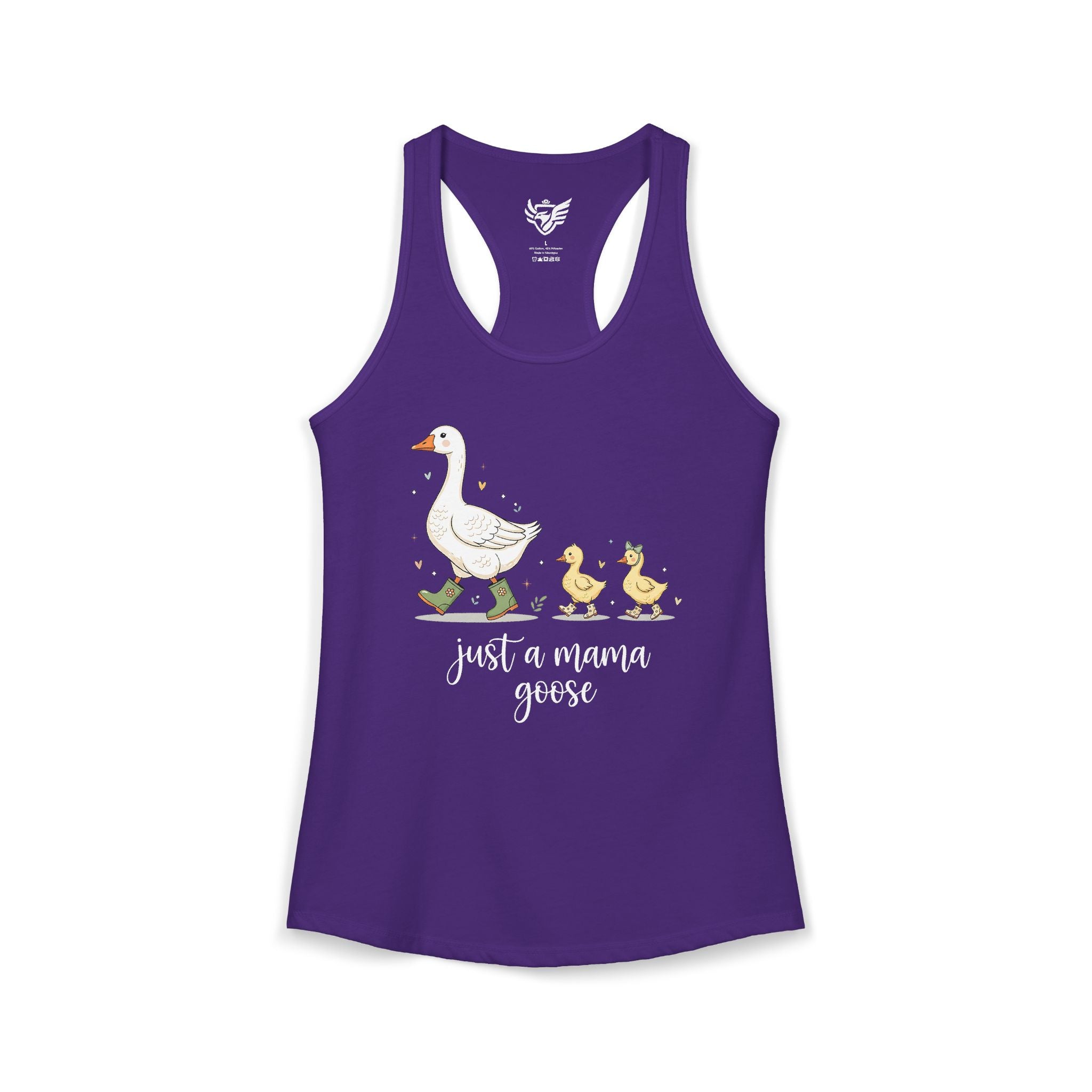 Just A Momma Goose Ideal Racerback Tank