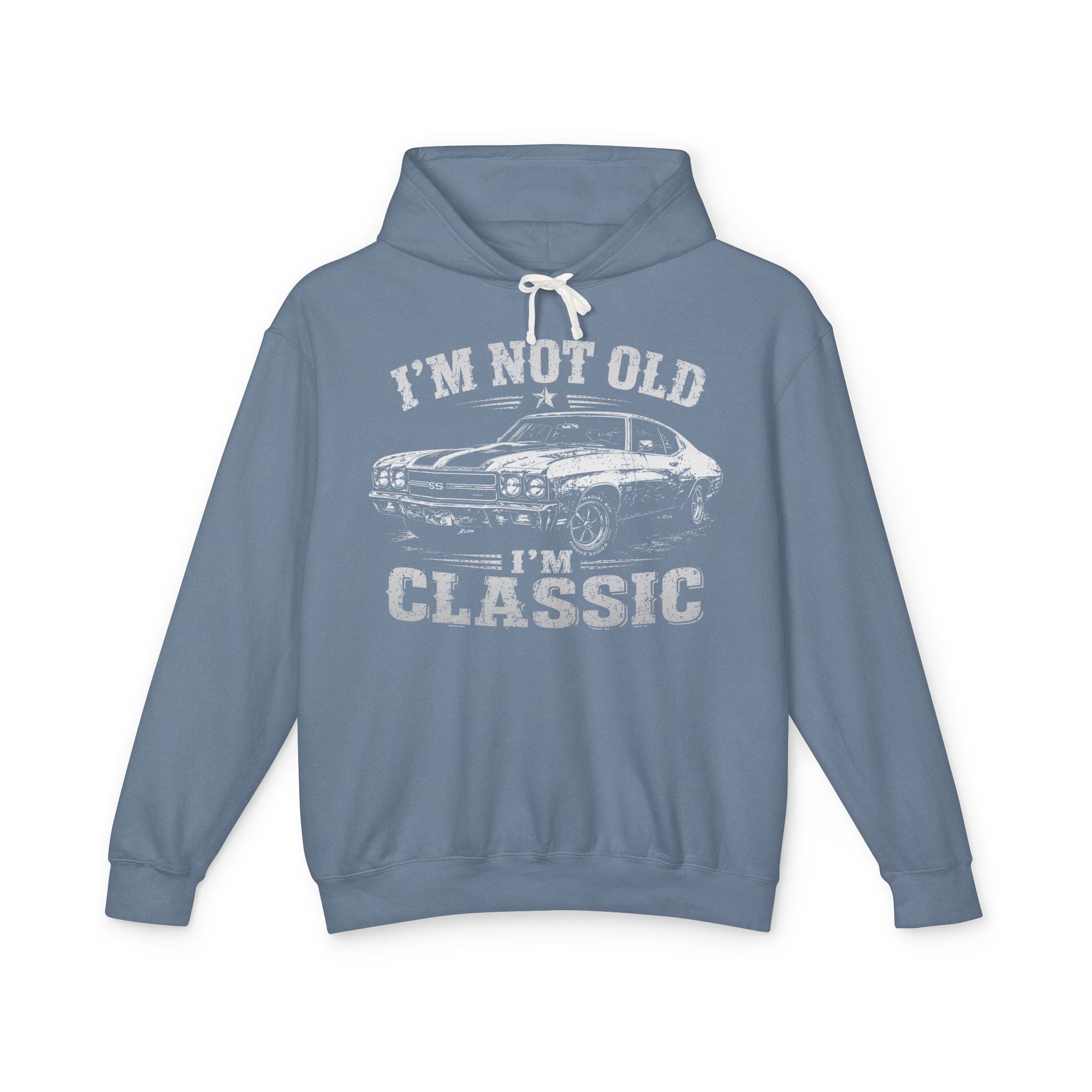 Not Old, Classic Lightweight Hooded Sweatshirt
