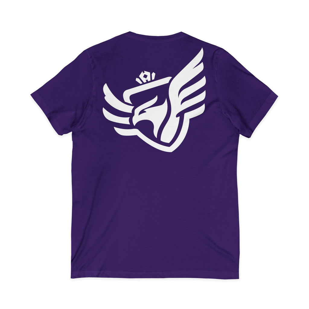 Royal Sparrow Jersey Short Sleeve V-Neck Tee