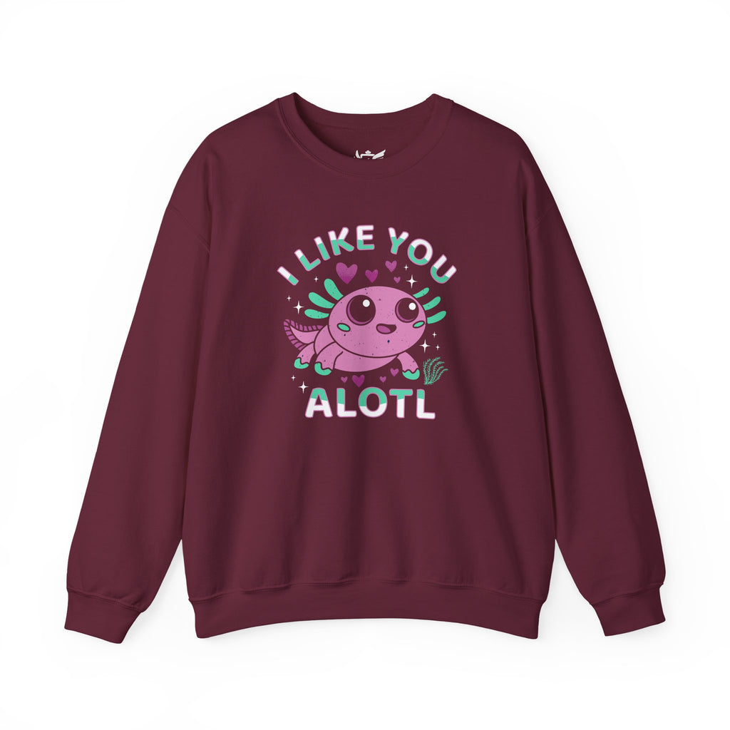 I Like You Alotl Heavy Blend™ Crewneck Sweatshirt