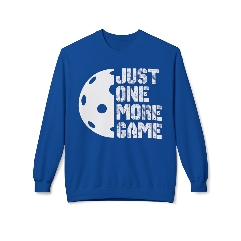 Just One More Game Midweight Softstyle Fleece Crewneck Sweatshirt