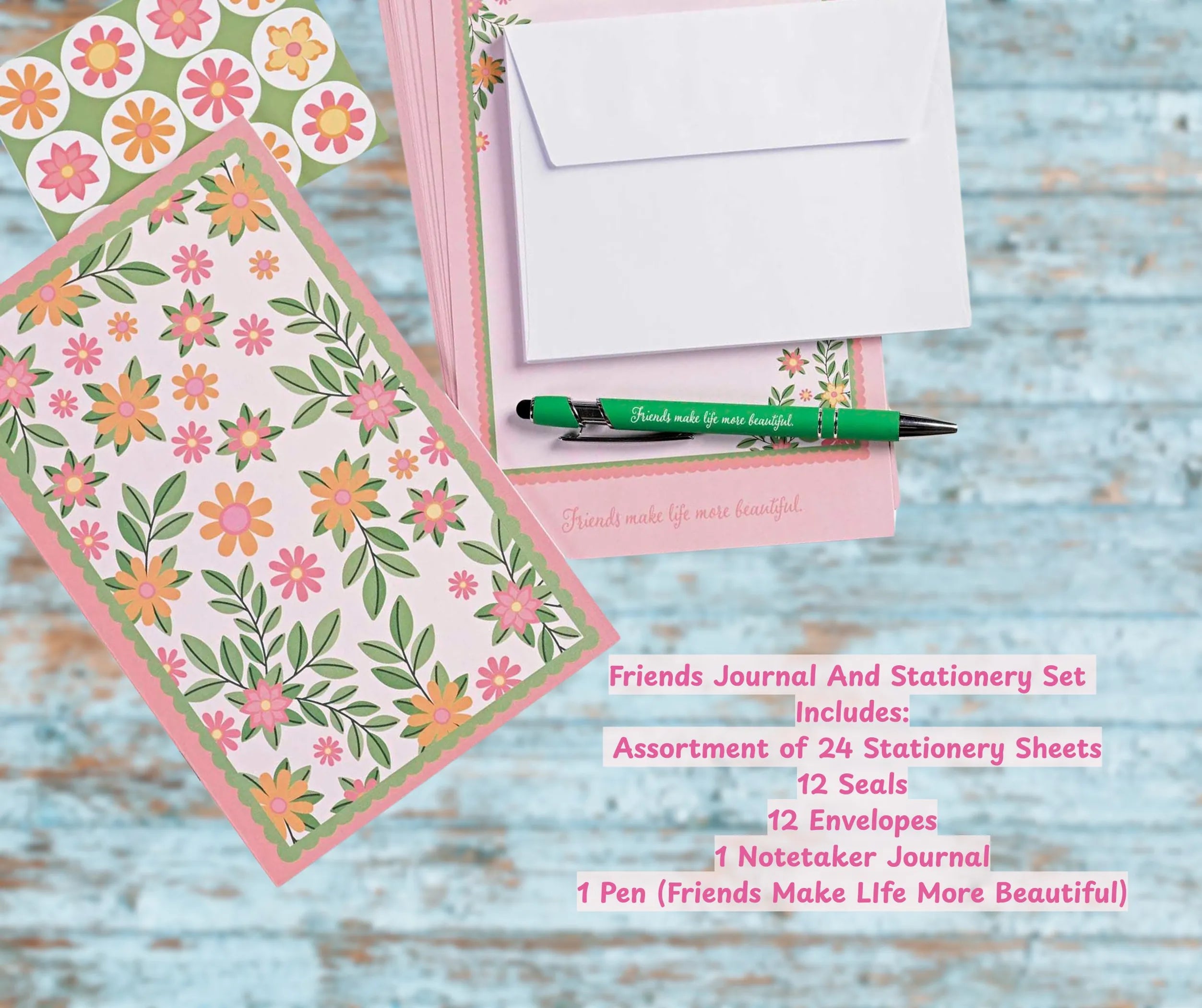 Journal Stationery Set Friends Make Life