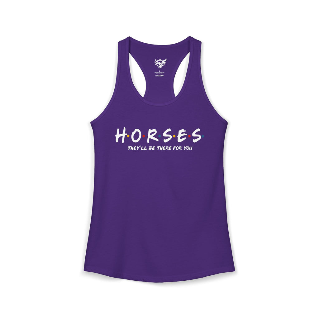 Horses, Friends Theme Ideal Racerback Tank