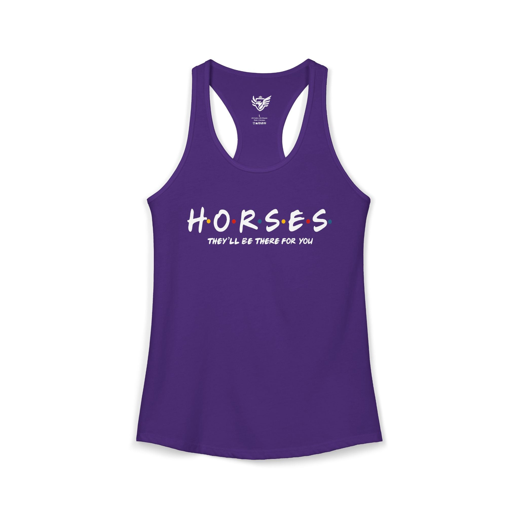 Horses, Friends Theme Ideal Racerback Tank