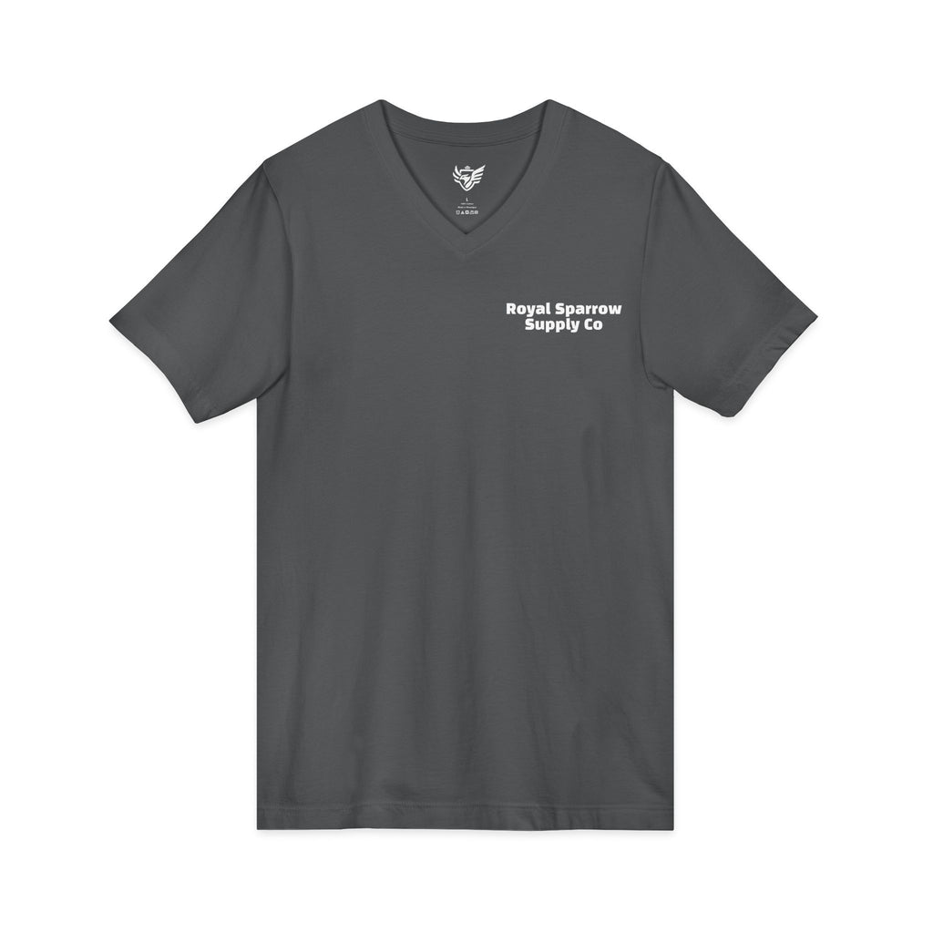 Royal Sparrow Jersey Short Sleeve V-Neck Tee