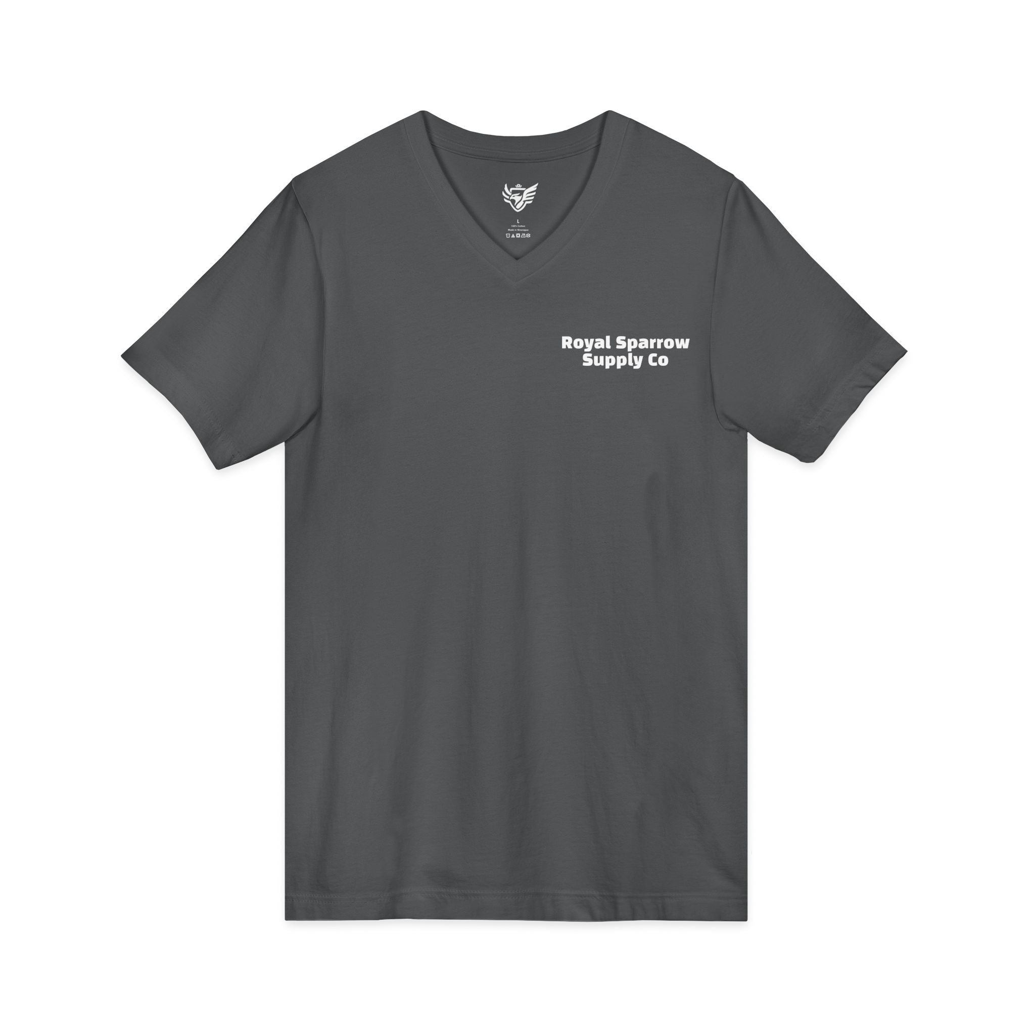 Royal Sparrow Jersey Short Sleeve V-Neck Tee