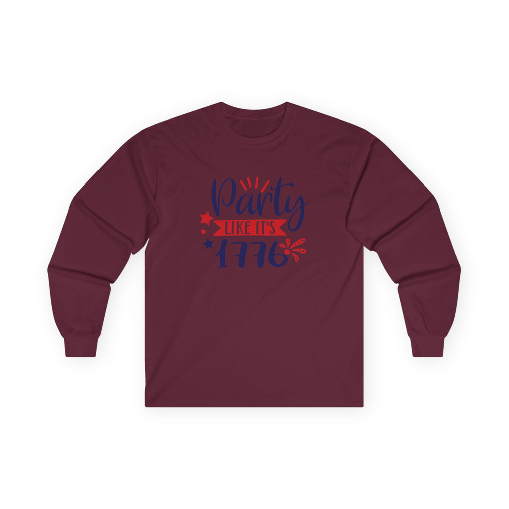 Party Like It's 1776 Cotton Long Sleeve Tee