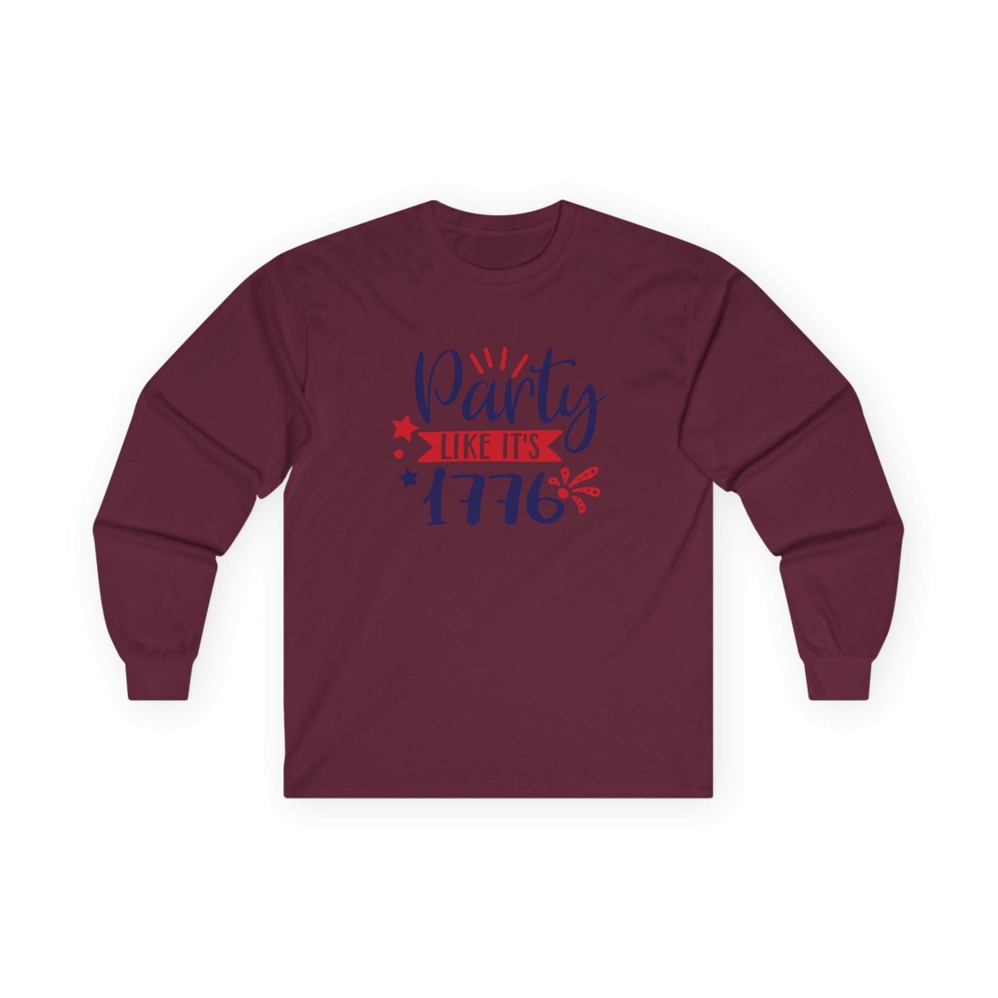 Party Like It's 1776 Cotton Long Sleeve Tee