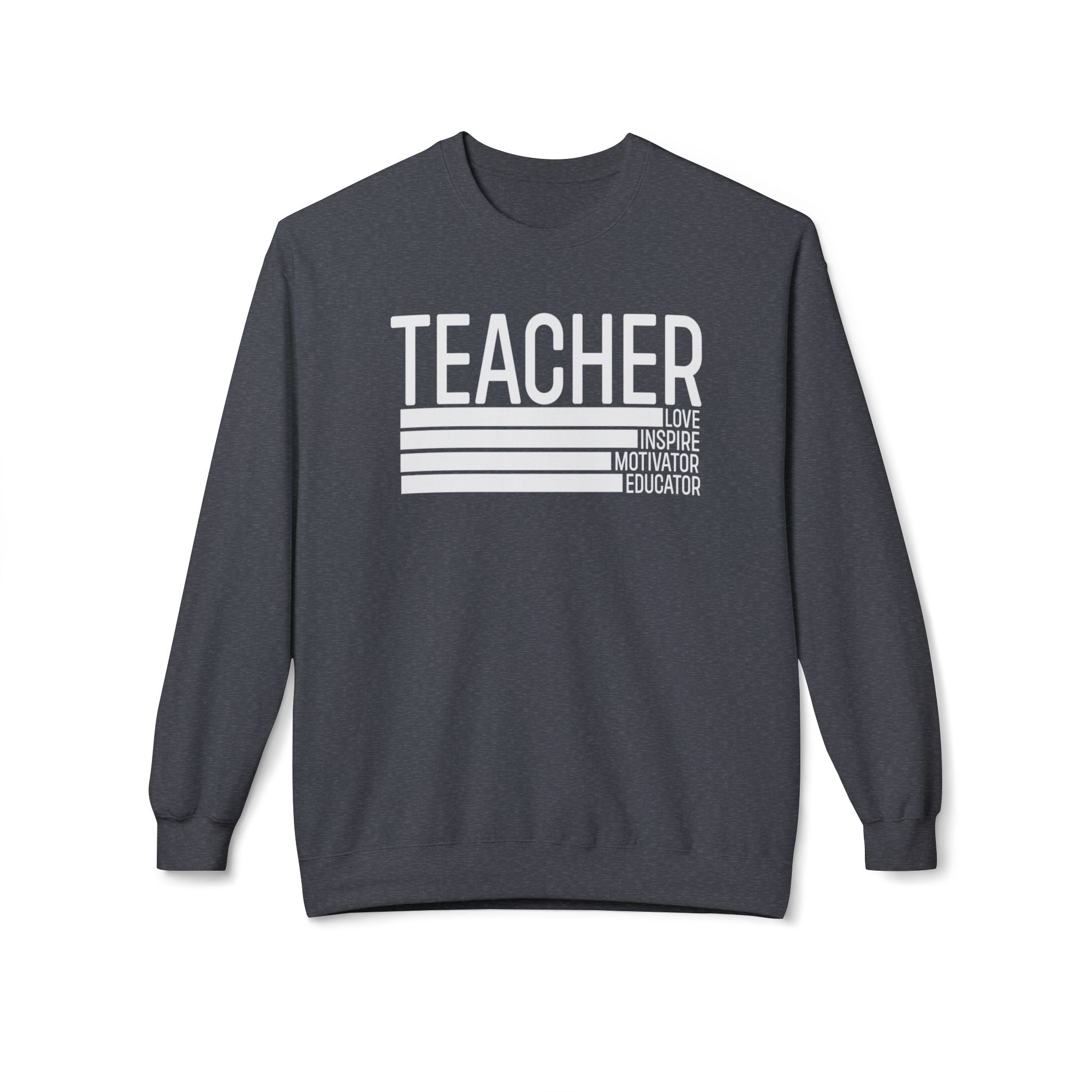 Teacher Midweight Softstyle Fleece Crewneck Sweatshirt
