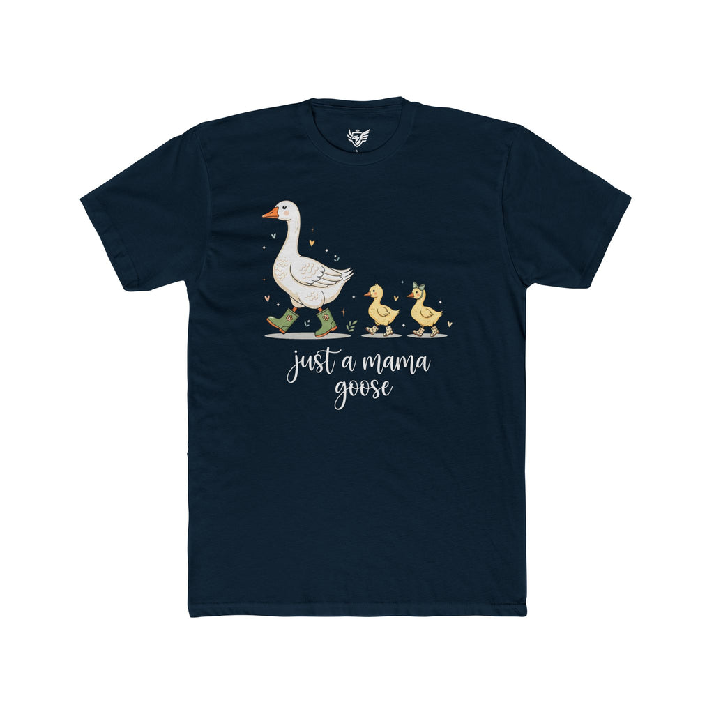 Just A Momma Goose Cotton Crew Tee