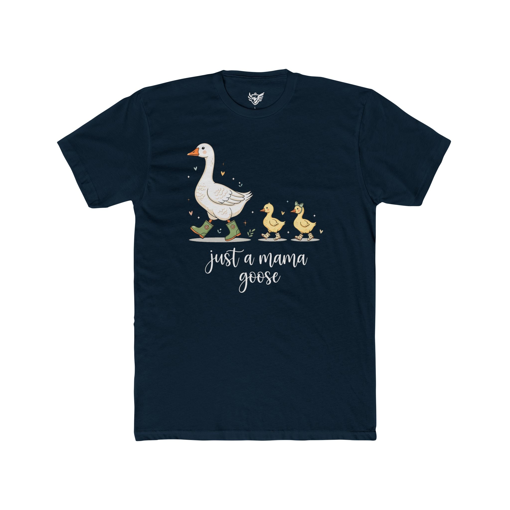 Just A Momma Goose Cotton Crew Tee
