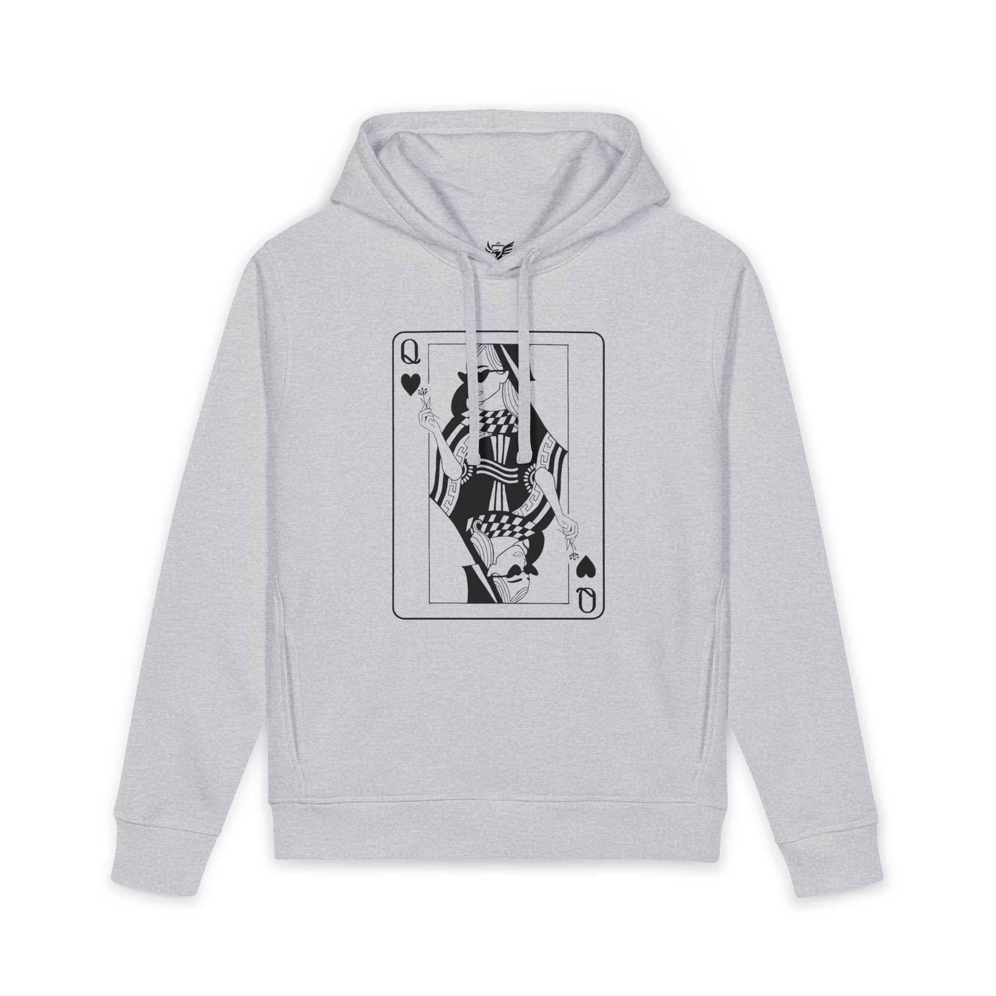 Queen of Hearts Organic Side Pocket Sounder Hoodie