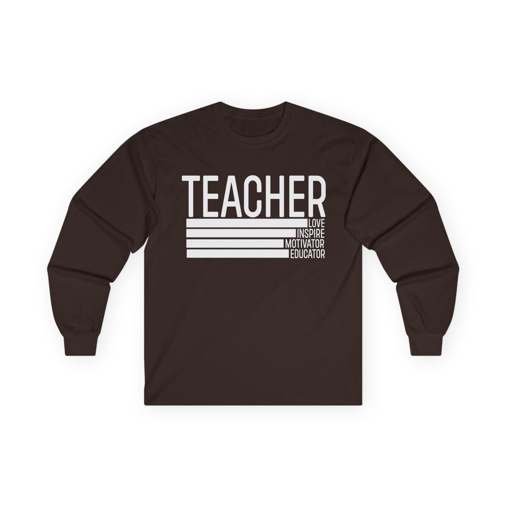 Teacher Cotton Long Sleeve Tee