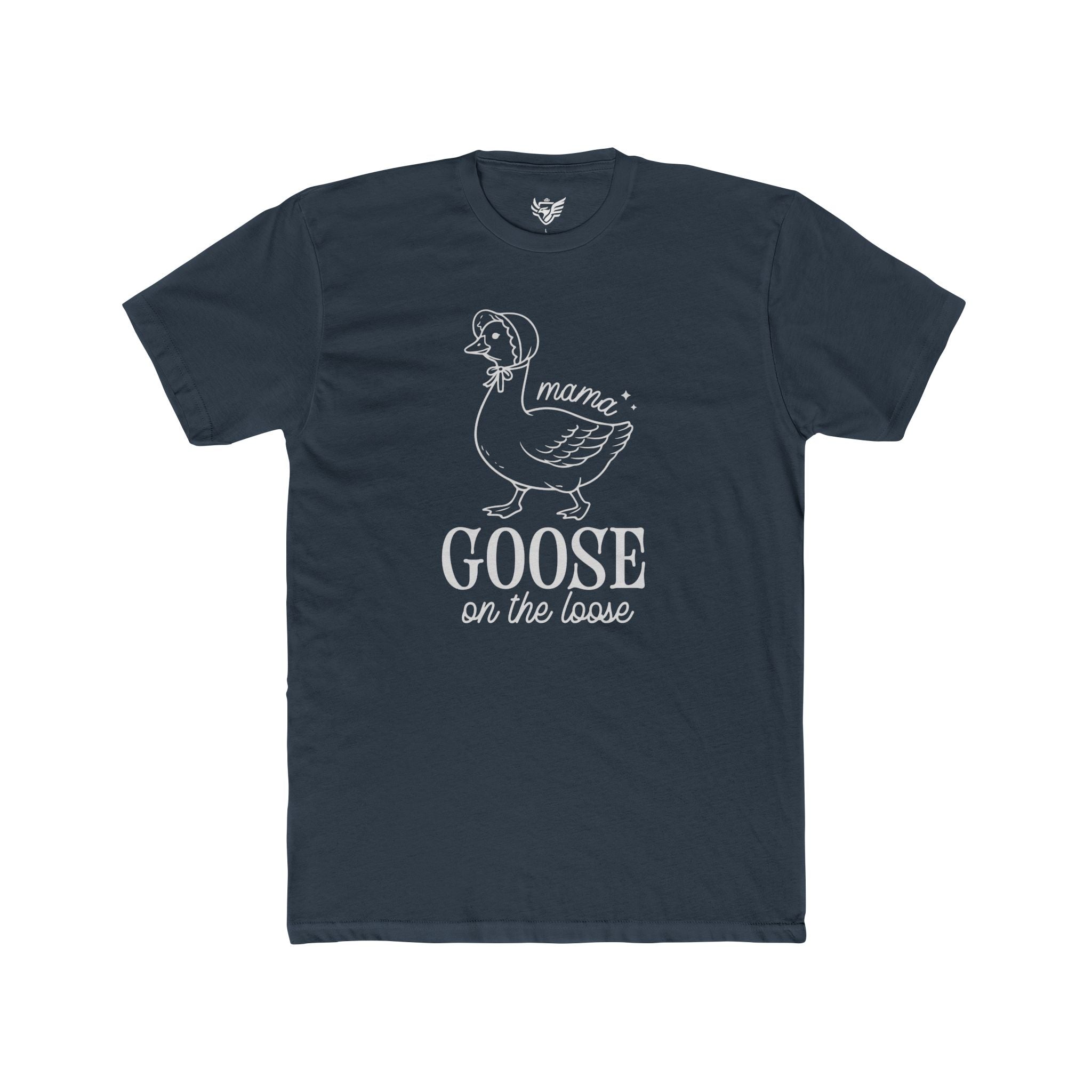 Mama Goose On The Loose Cotton Crew Tee