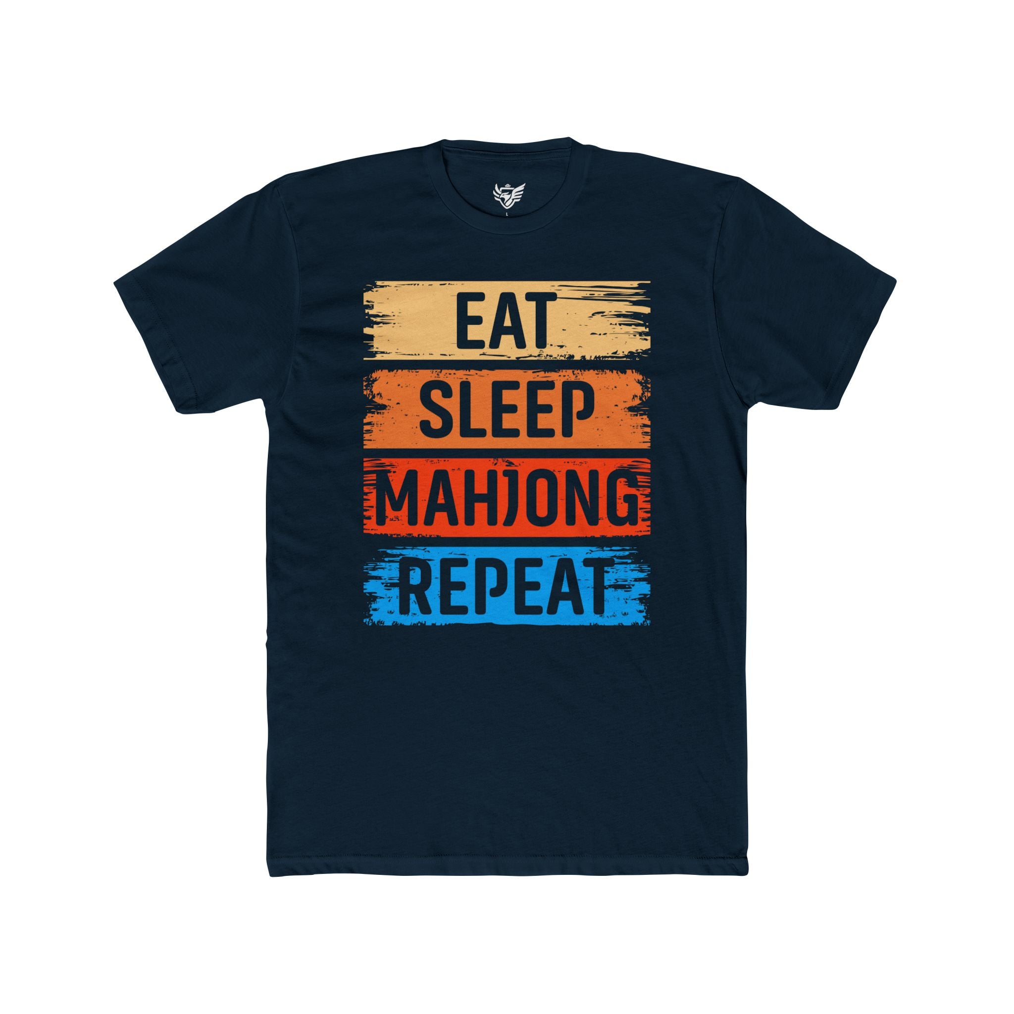 Eat Sleep Mahjong Repeat Cotton Crew Tee
