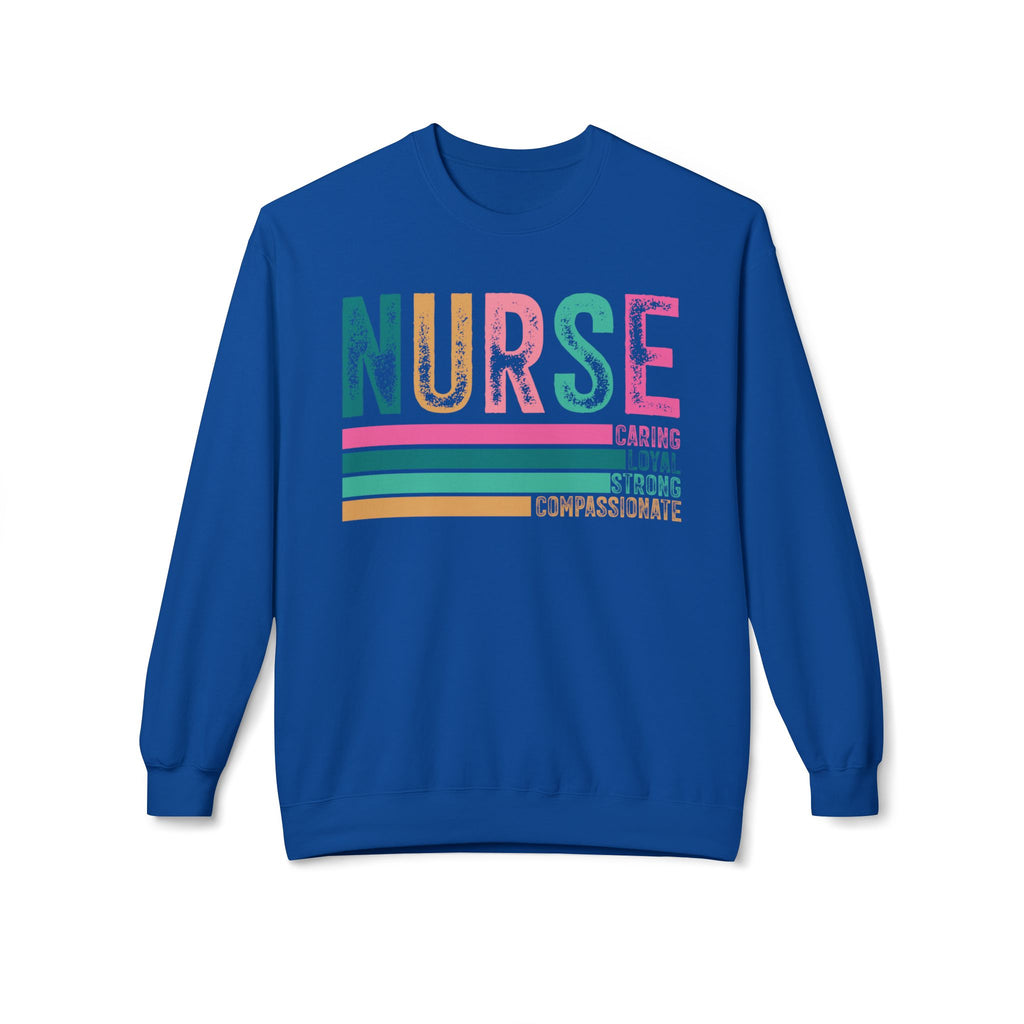 Nurse Midweight Softstyle Fleece Crewneck Sweatshirt