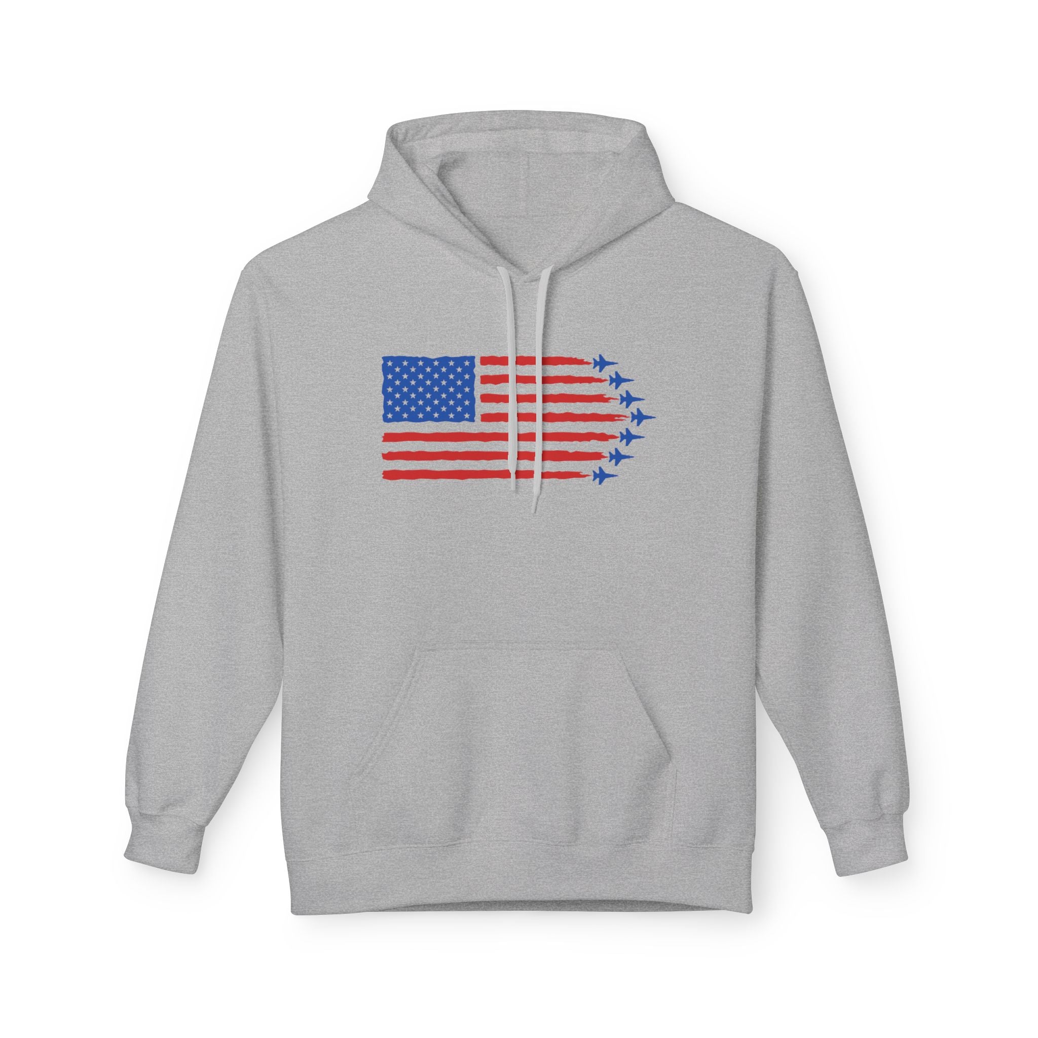 USA Jet Flag Midweight Softstyle Fleece Hoodie