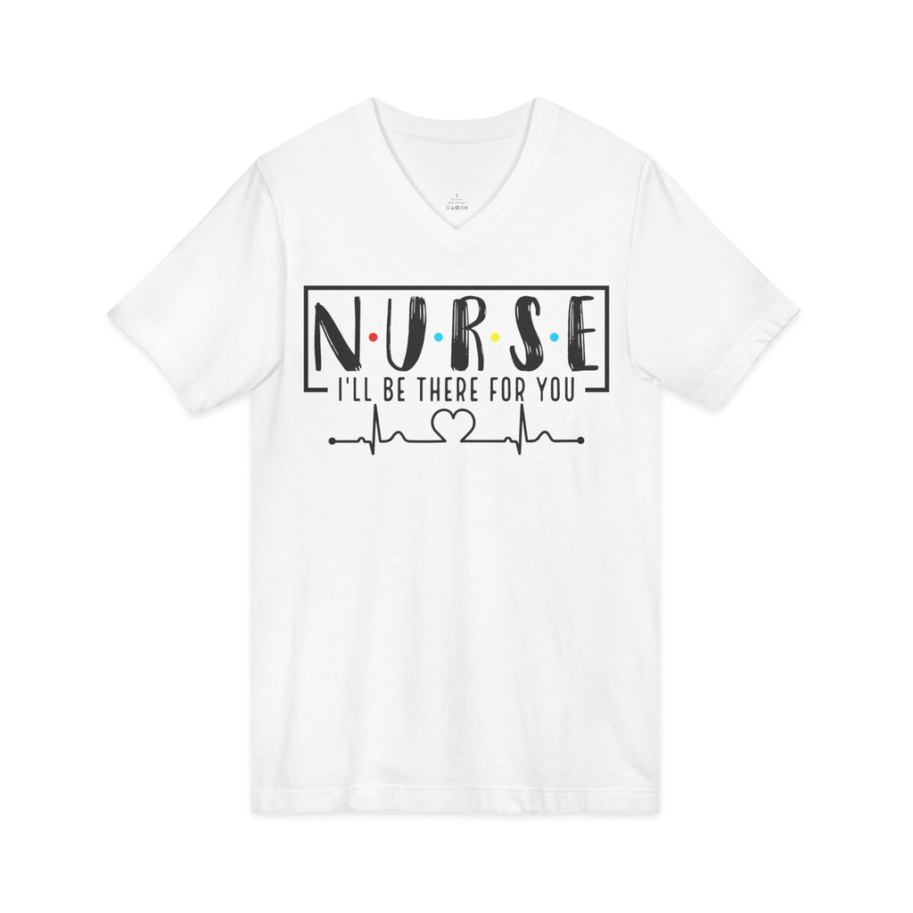 Friend's Theme Nurse Jersey Short Sleeve V-Neck Tee