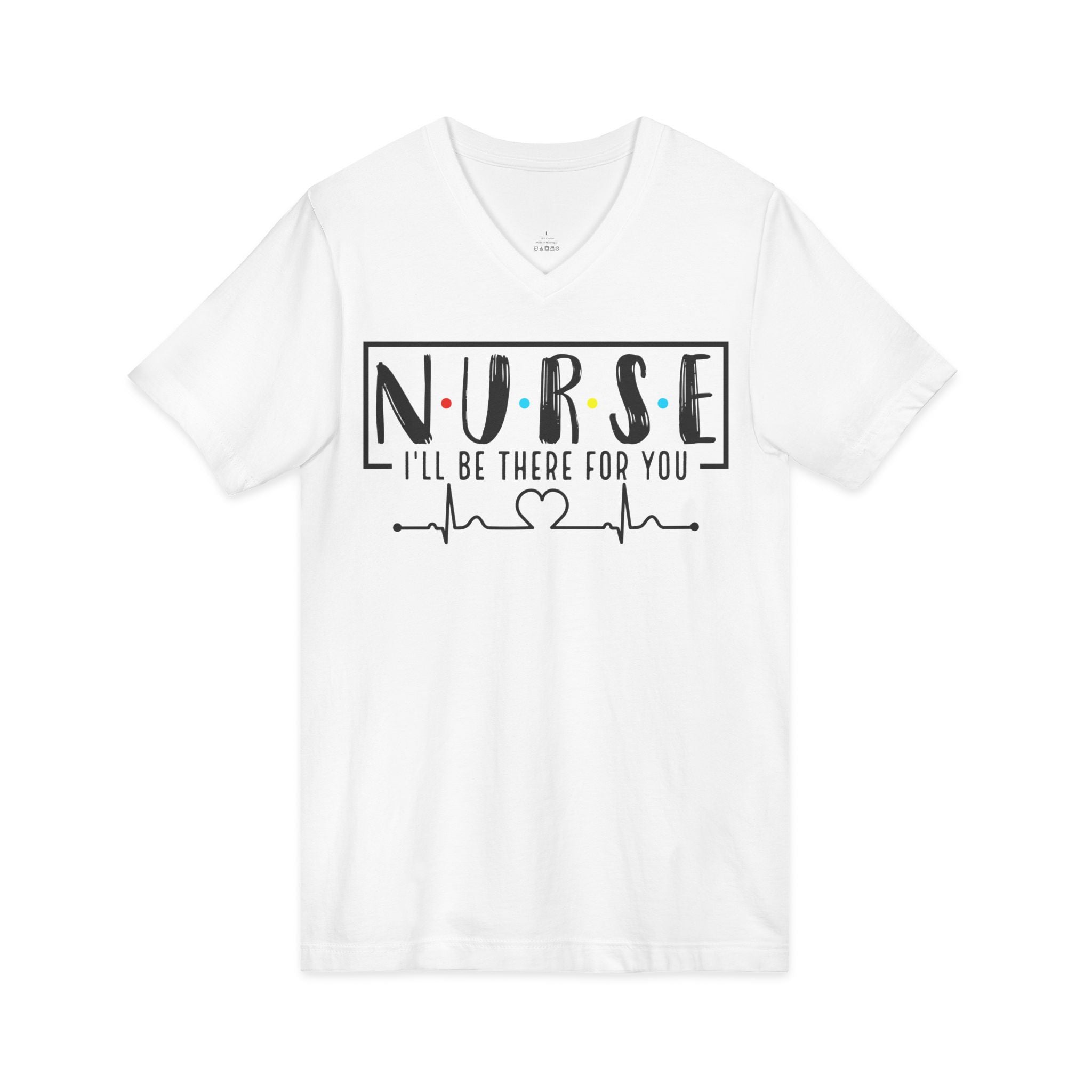 Friend's Theme Nurse Jersey Short Sleeve V-Neck Tee