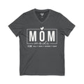 Mom Mode Jersey Short Sleeve V-Neck Tee