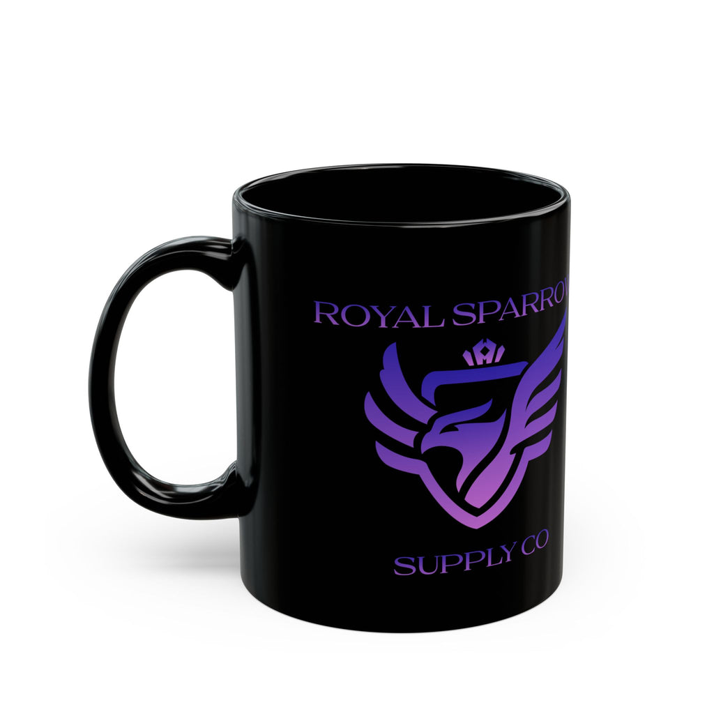 Royal Sparrow Black Mug (11oz, 15oz)