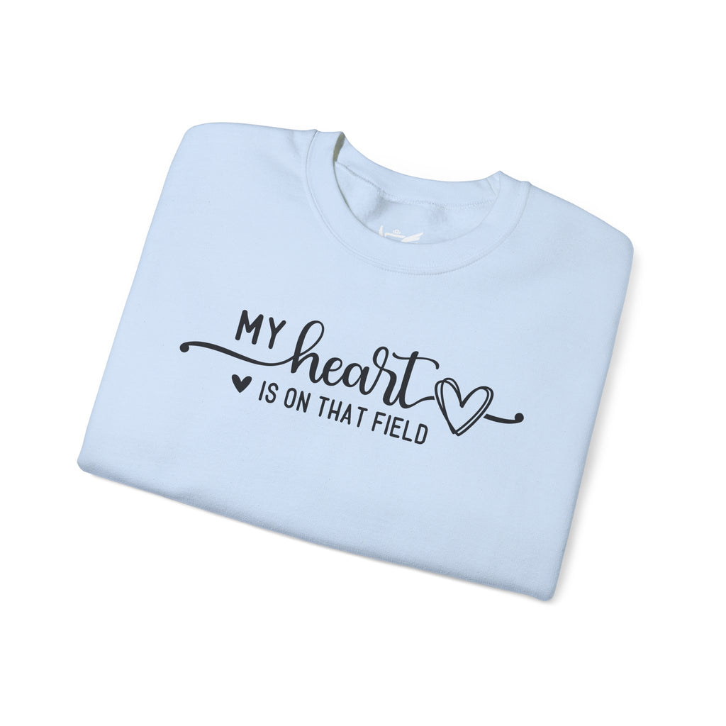 My Heart is on that Field Heavy Blend™ Crewneck Sweatshirt