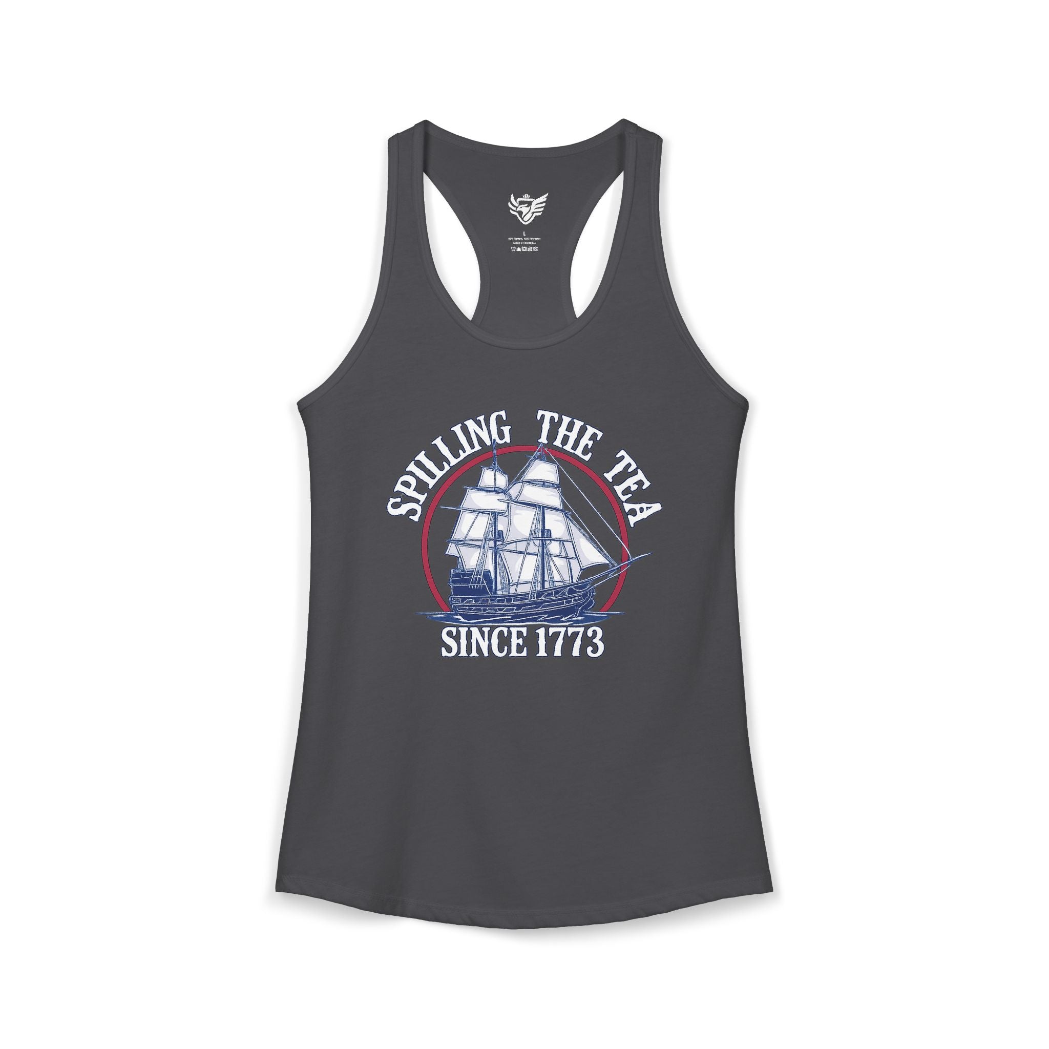 Spilling The Tea Ideal Racerback Tank