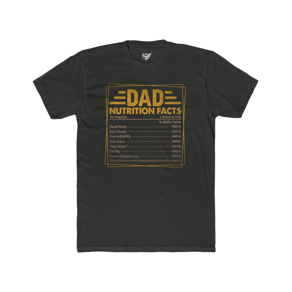 Dad Nutrition Facts Cotton Crew Tee