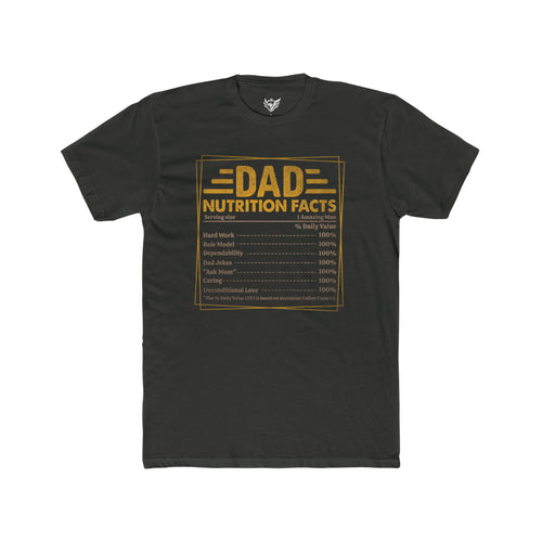 Dad Nutrition Facts Cotton Crew Tee