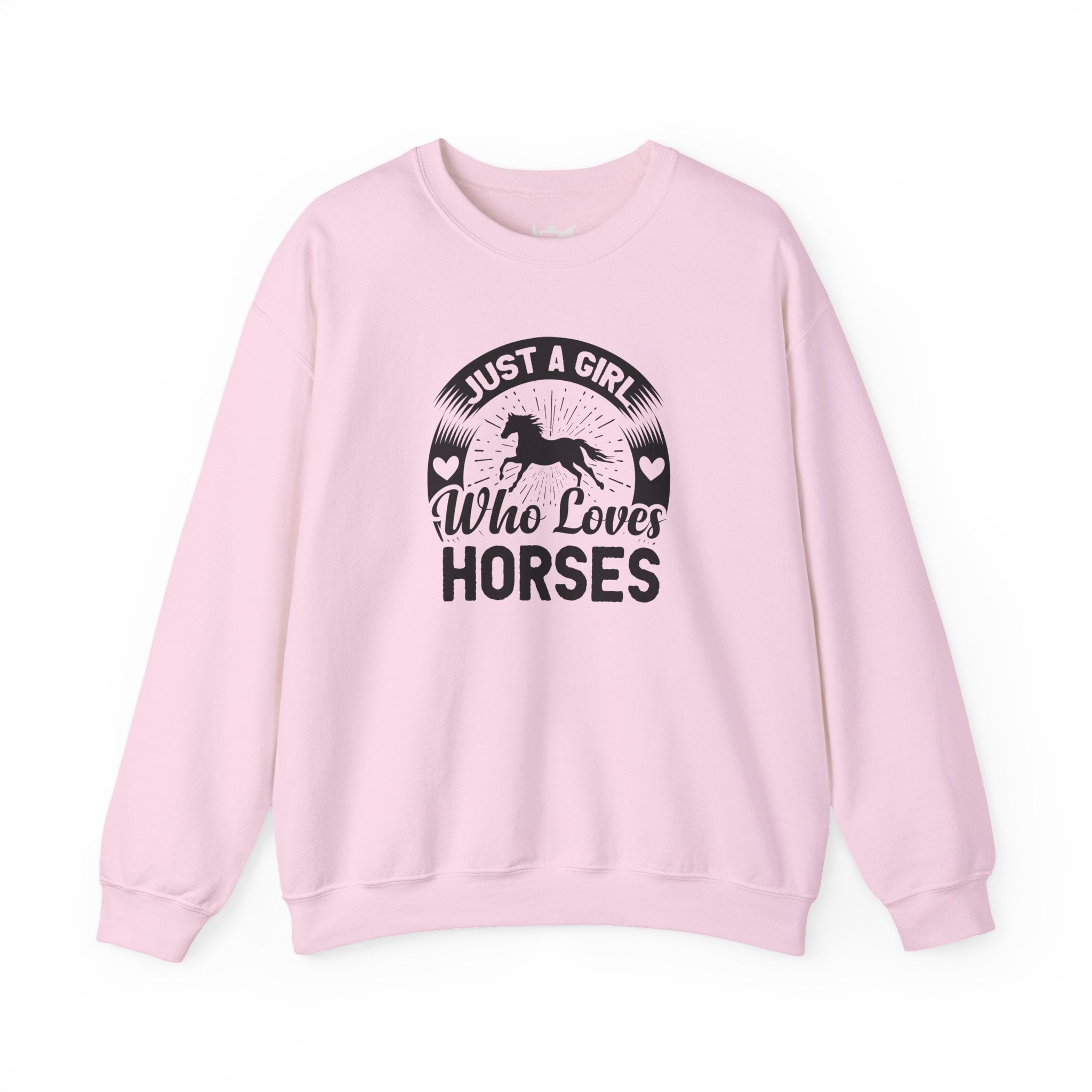 Just a Girl Who Loves Horses Heavy Blend™ Crewneck Sweatshirt