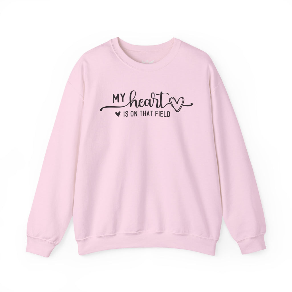 My Heart is on that Field Heavy Blend™ Crewneck Sweatshirt