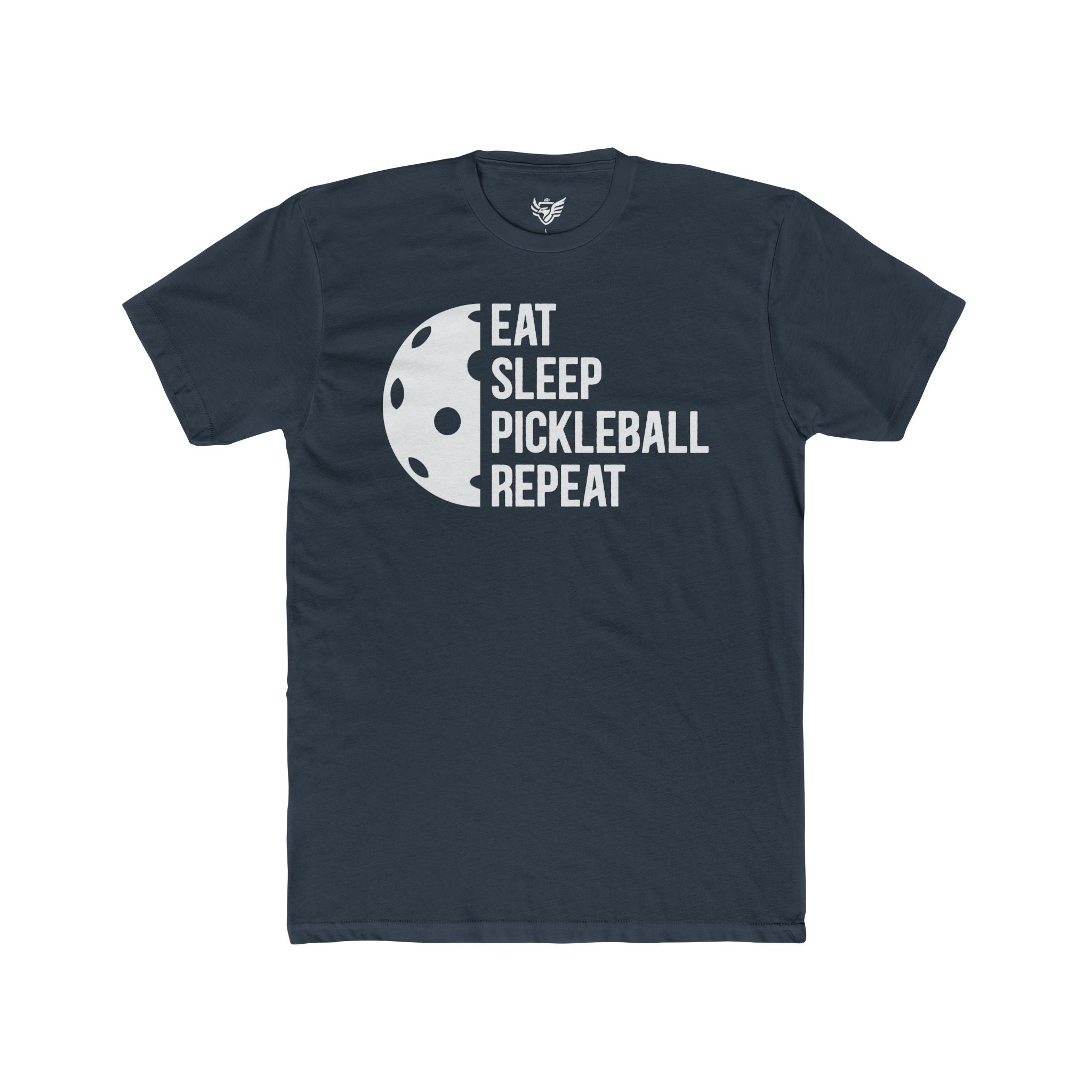 Eat Sleep Pickleball Repeat Cotton Crew Tee