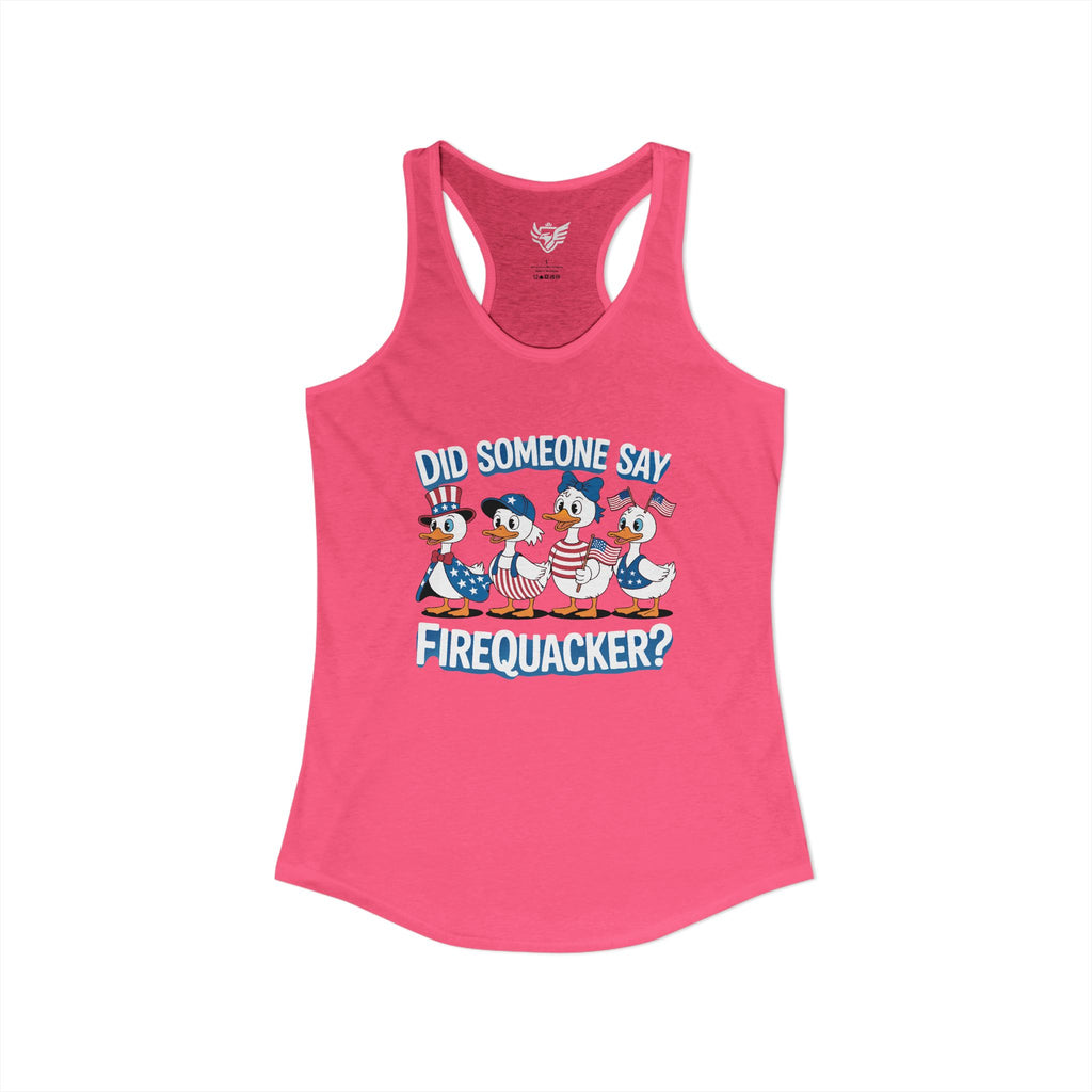 Firequackers Ideal Racerback Tank