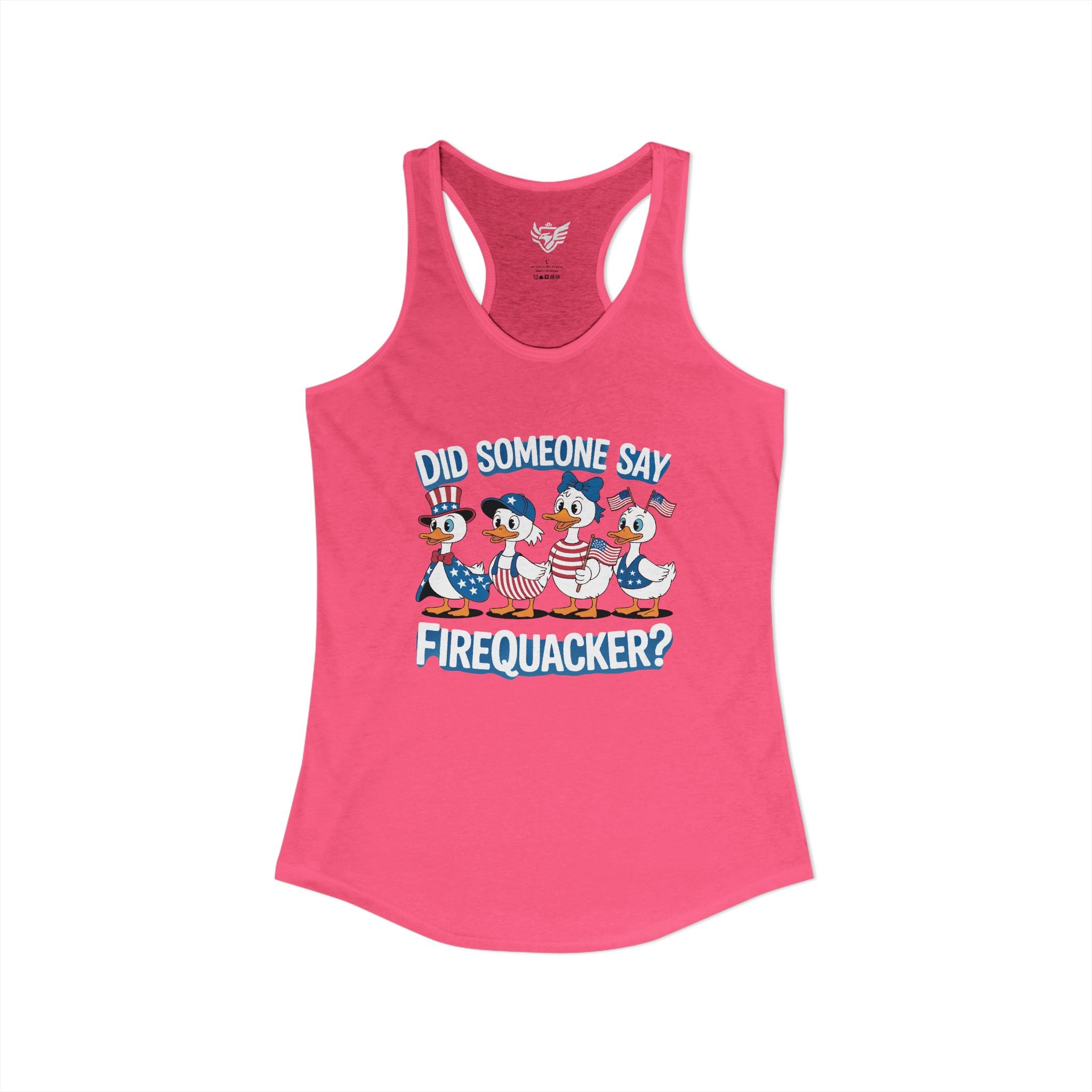 Firequackers Ideal Racerback Tank