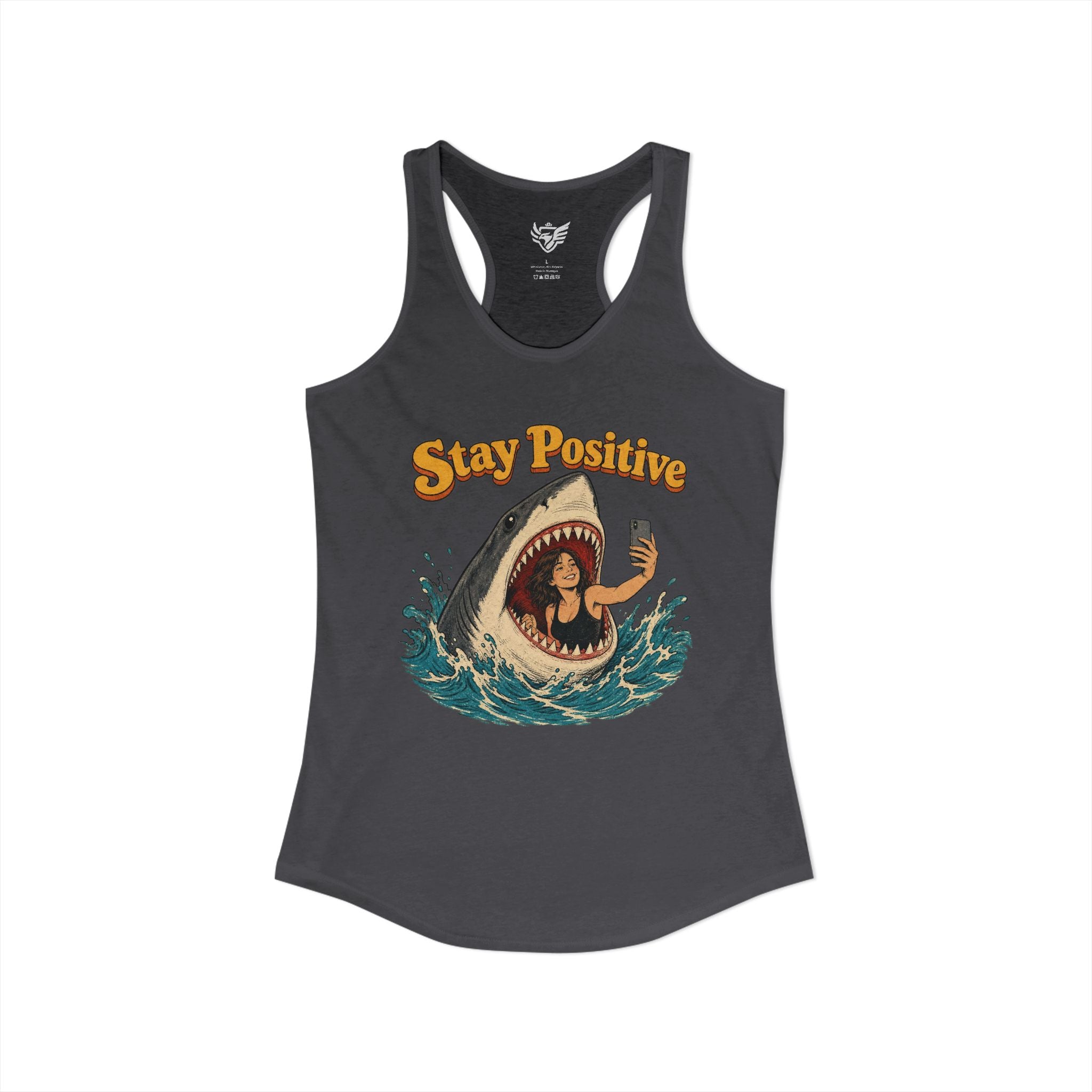 Stay Positive Ideal Racerback Tank