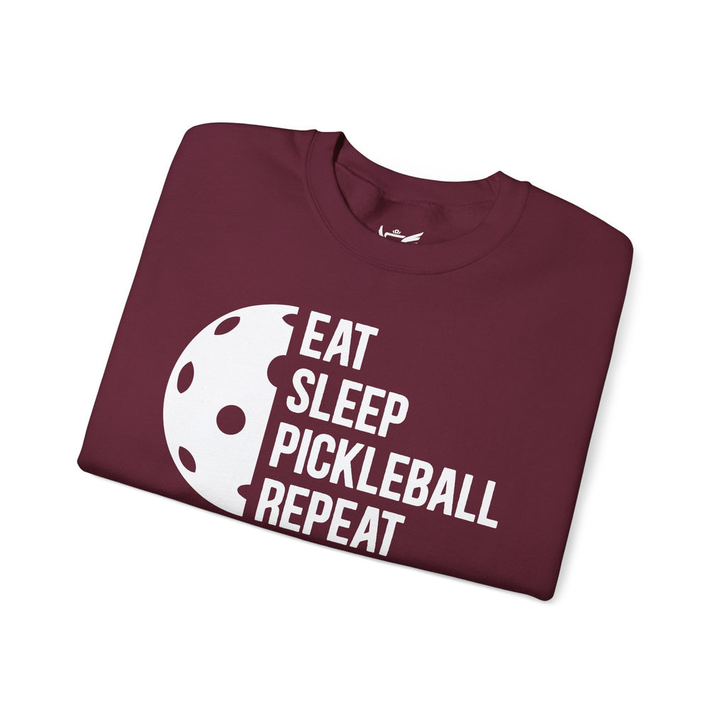 Eat Sleep Pickleball Repeat Heavy Blend™ Crewneck Sweatshirt