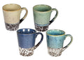MARCELLE 4PC 11OZ COFFEE MUG SET IN DISPLAY BOXIN SHIPPING BOX